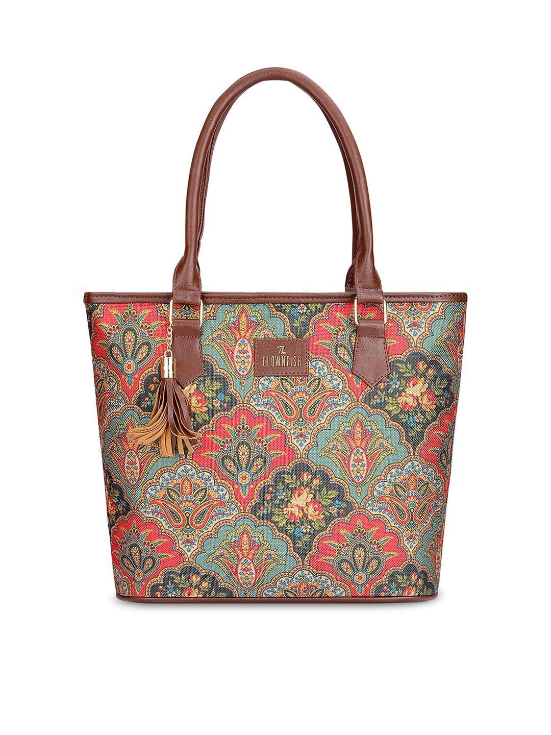 the-clownfish-floral-printed-structured-shoulder-bag-with-tasselled