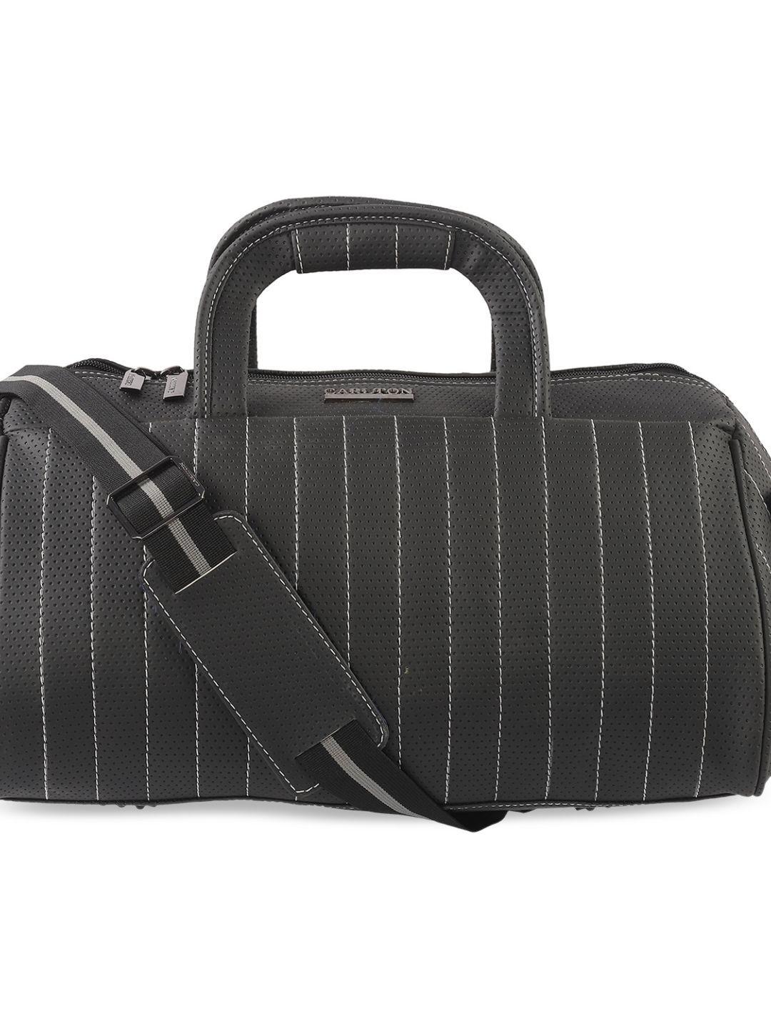 carlton-london-striped-medium-travel-duffel-bag