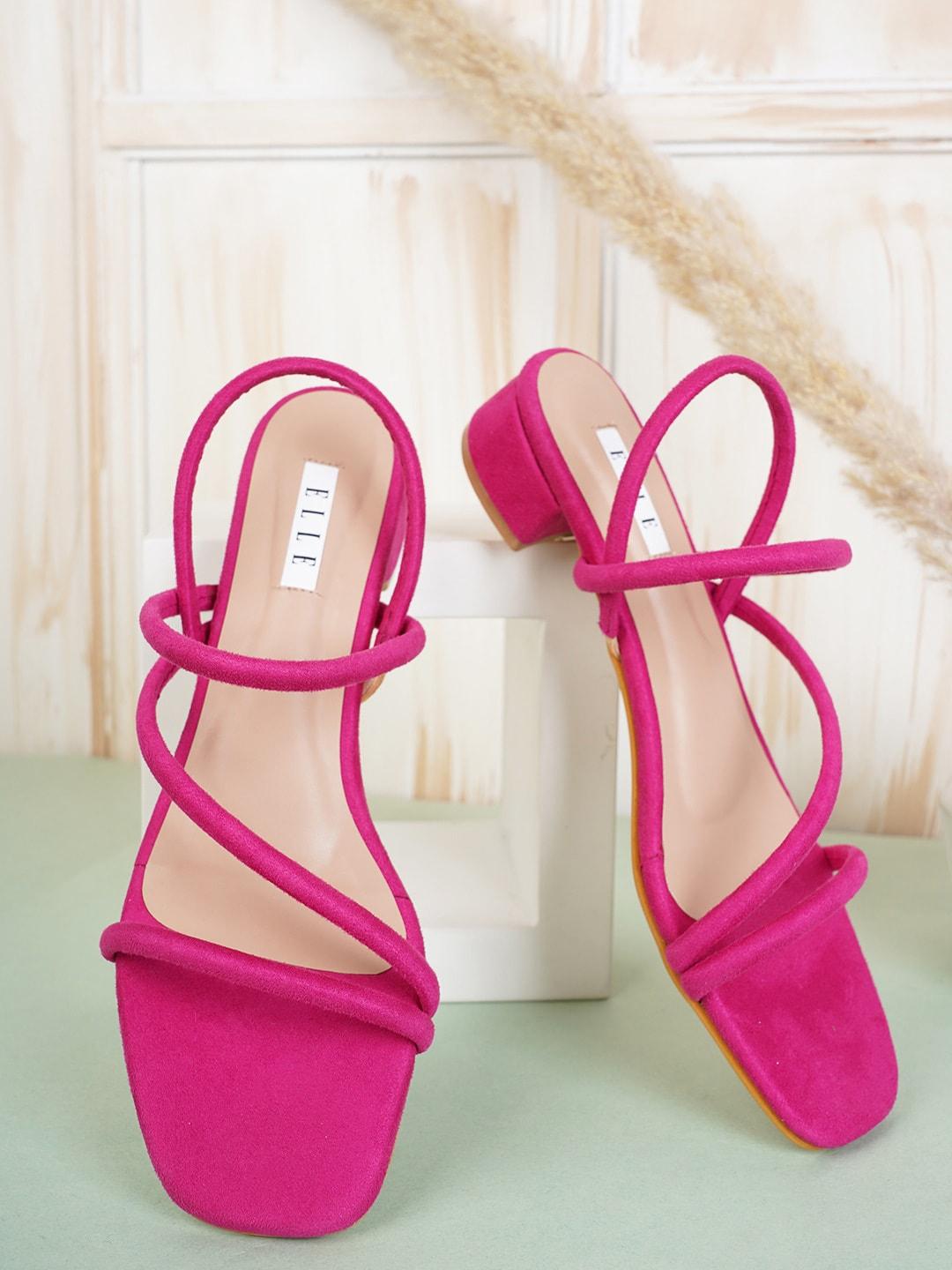 elle-fuchsia-women-peep-toes-block-heels