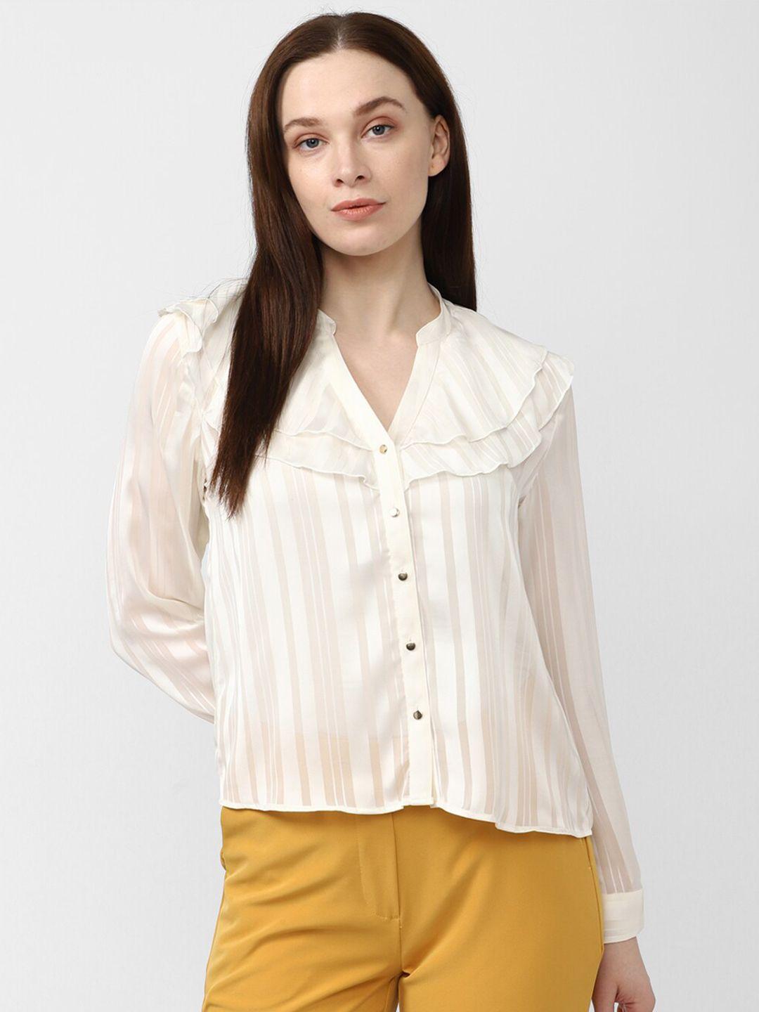van-heusen-woman-multi-striped-casual-shirt