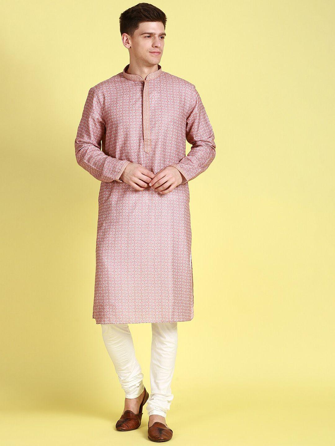sanwara-ethnic-motifs-printed-thread-work-pure-cotton-kurta-with-pyjamas