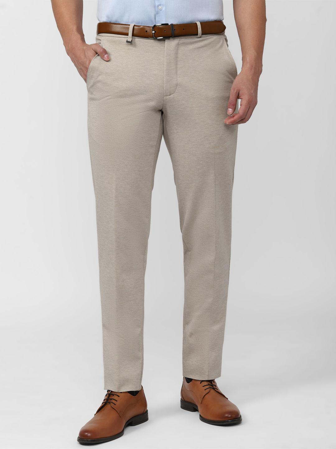 van-heusen-men-textured-slim-fit-formal-trousers