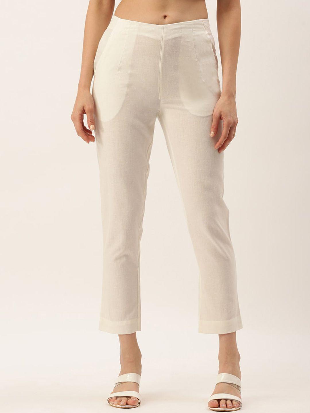 de-moza-women-slim-fit-cotton-cropped-cigarette-trousers