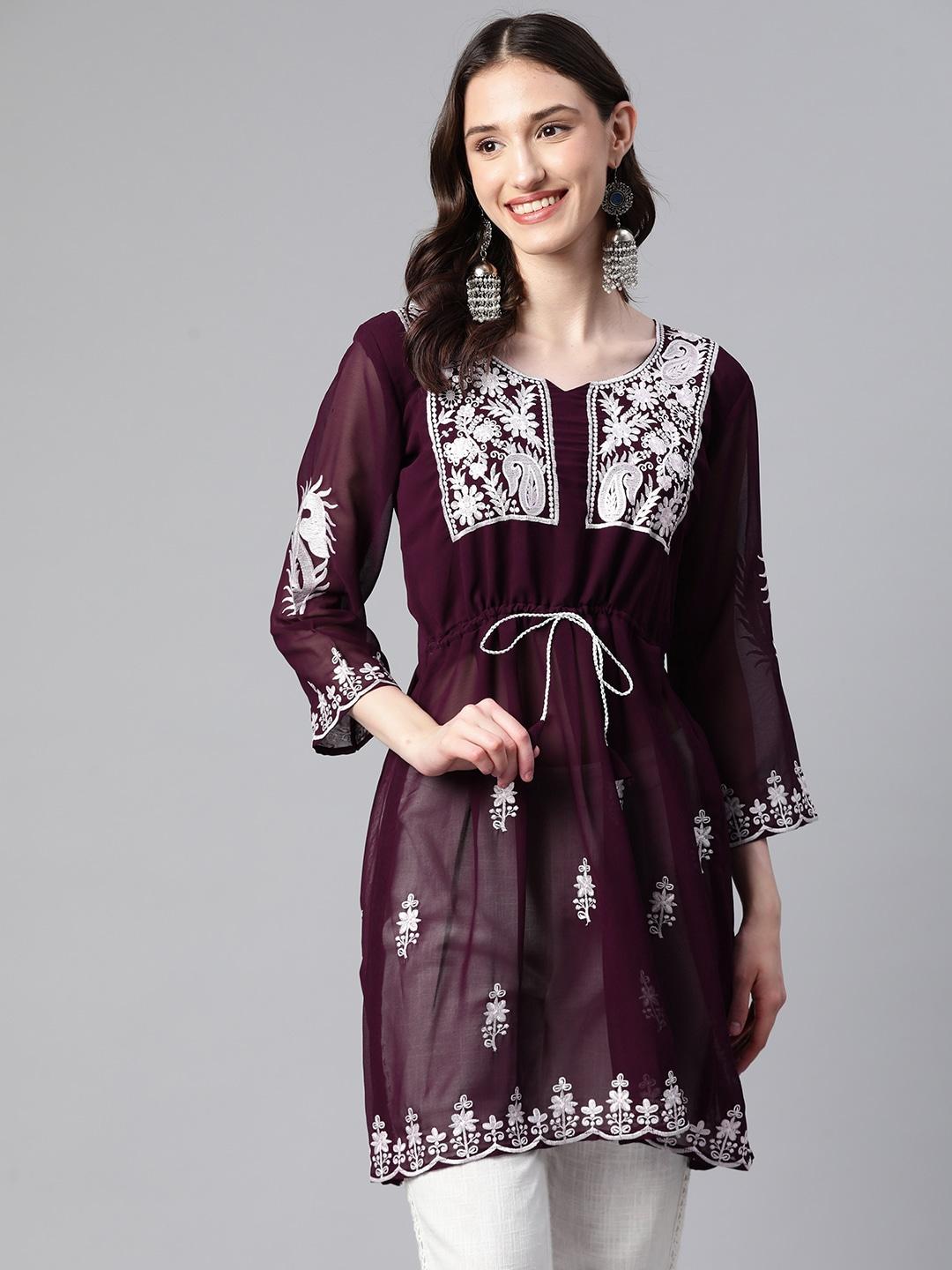 weavetech-impex-ethnic-motifs-embroidered-pure-georgette-pleated-kurti