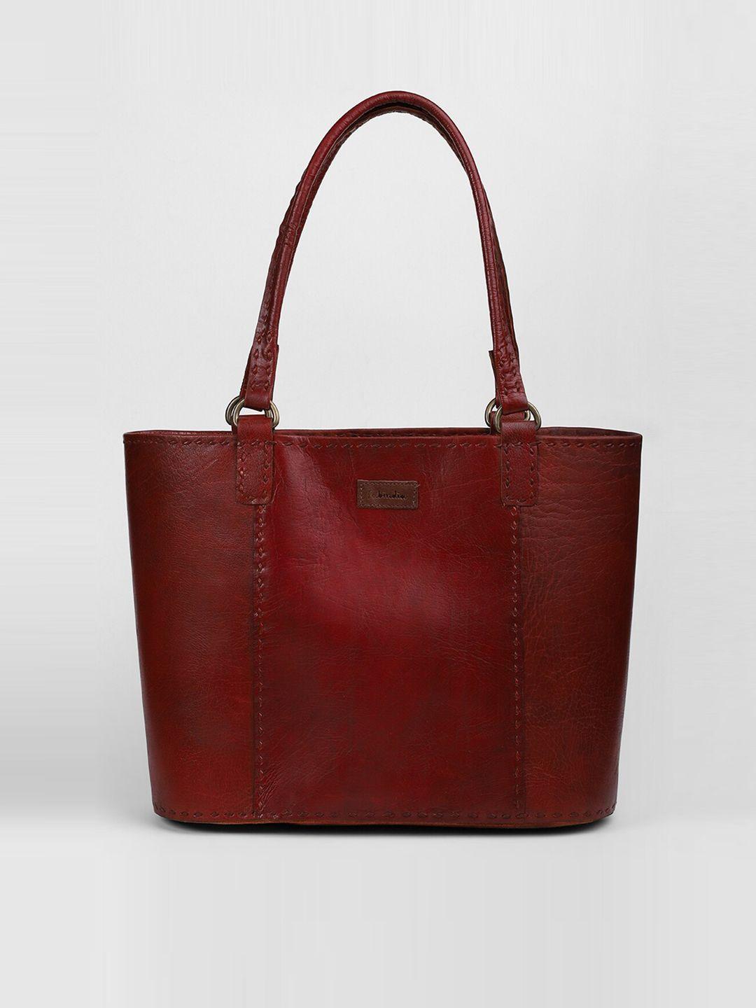 fabindia-textured-leather-structured-handheld-bag