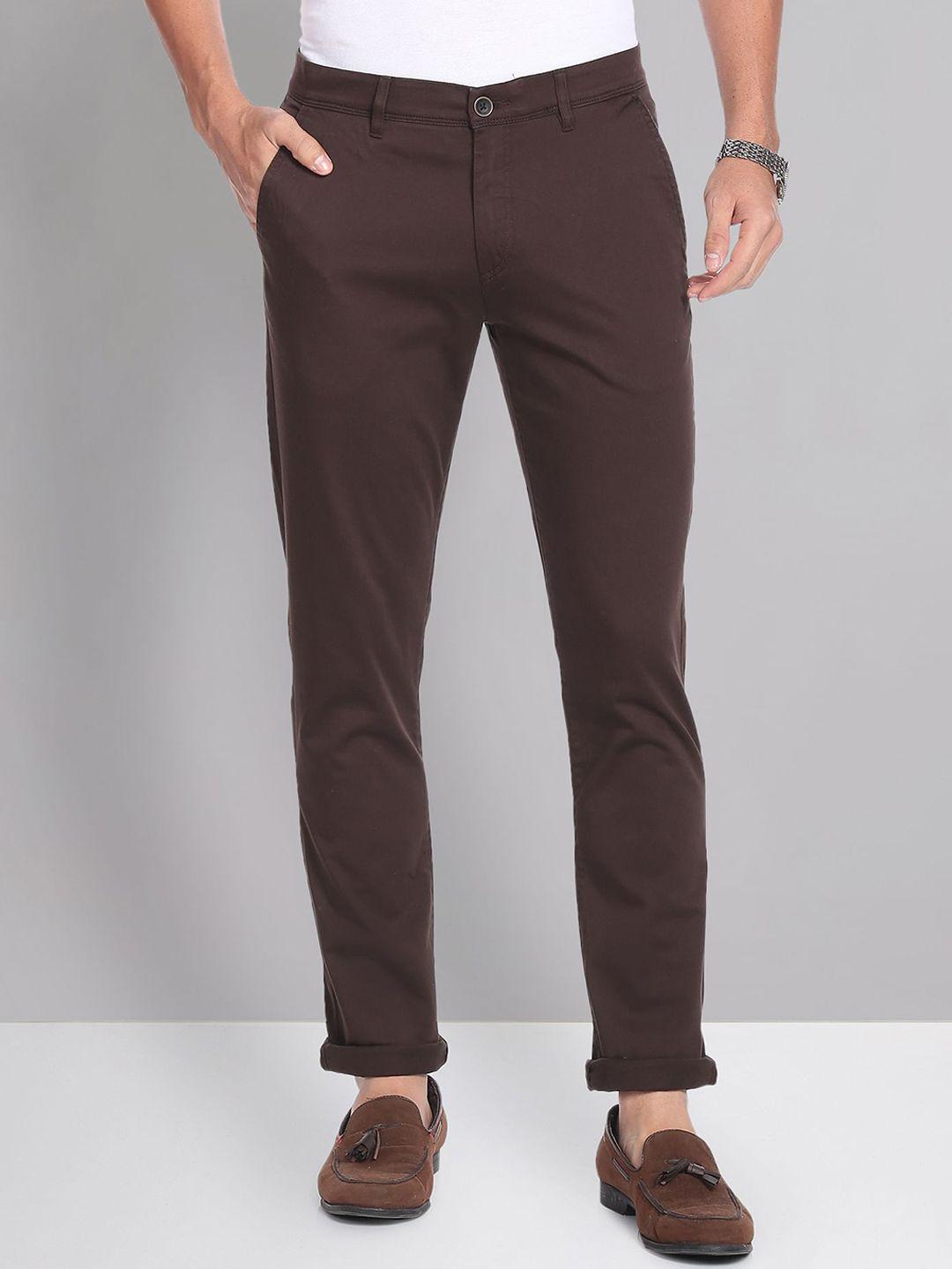 ad-by-arvind-men-flat-front-mid-rise-slim-fit-chinos-trousers
