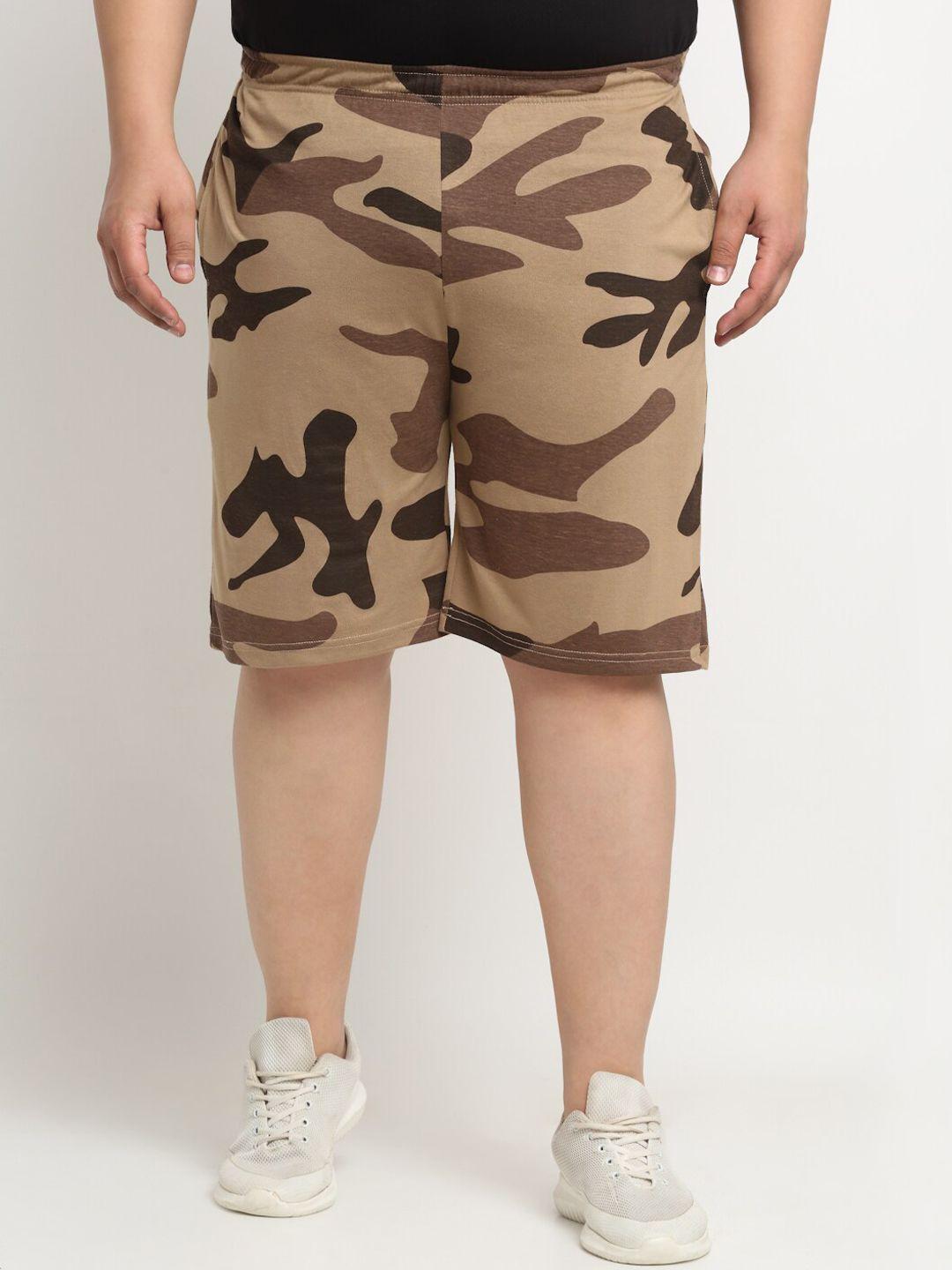 pluss-men-camouflage-printed-cotton-mid-rise-shorts
