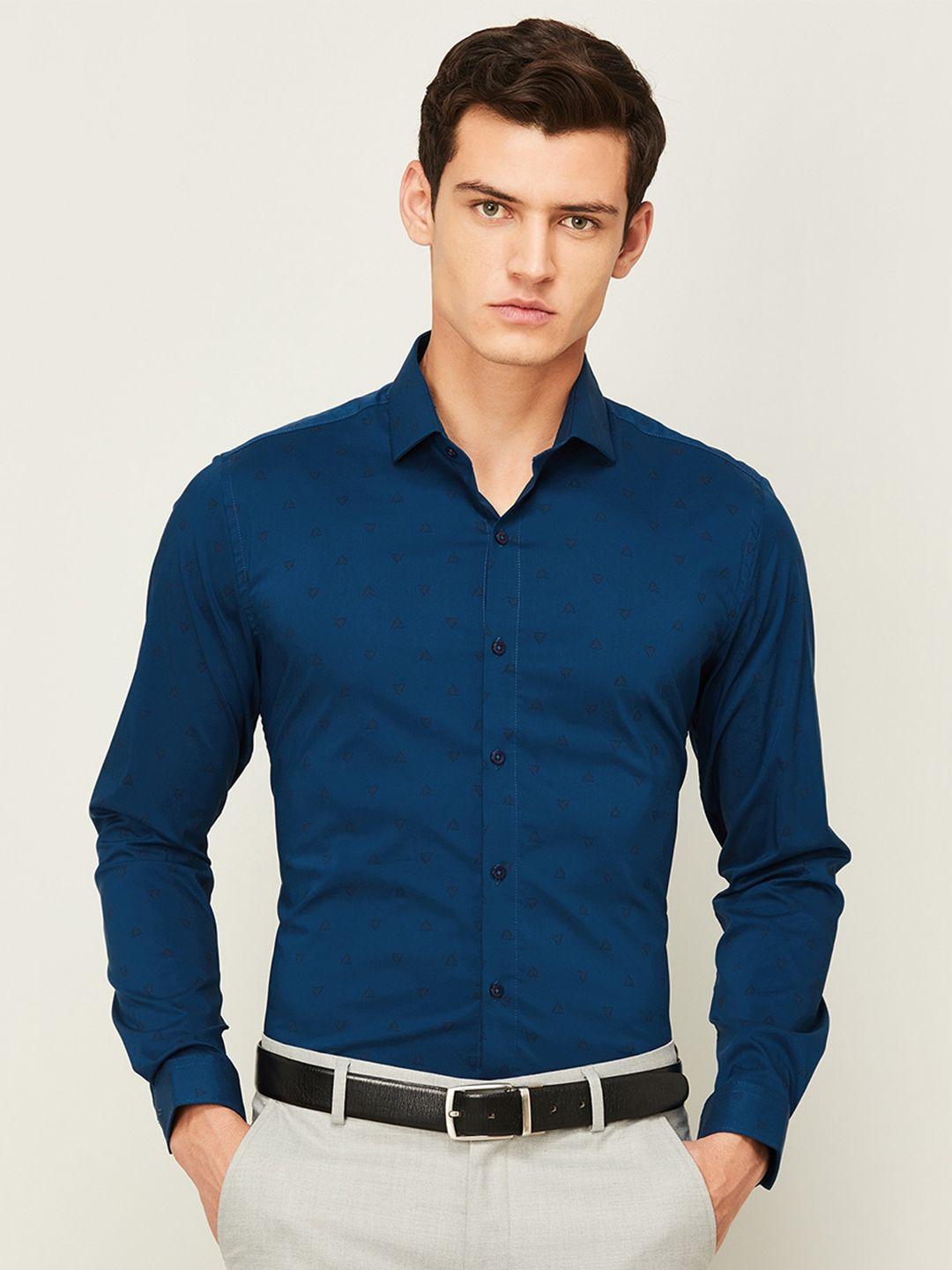code-by-lifestyle-micro-ditsy-printed-formal-shirt