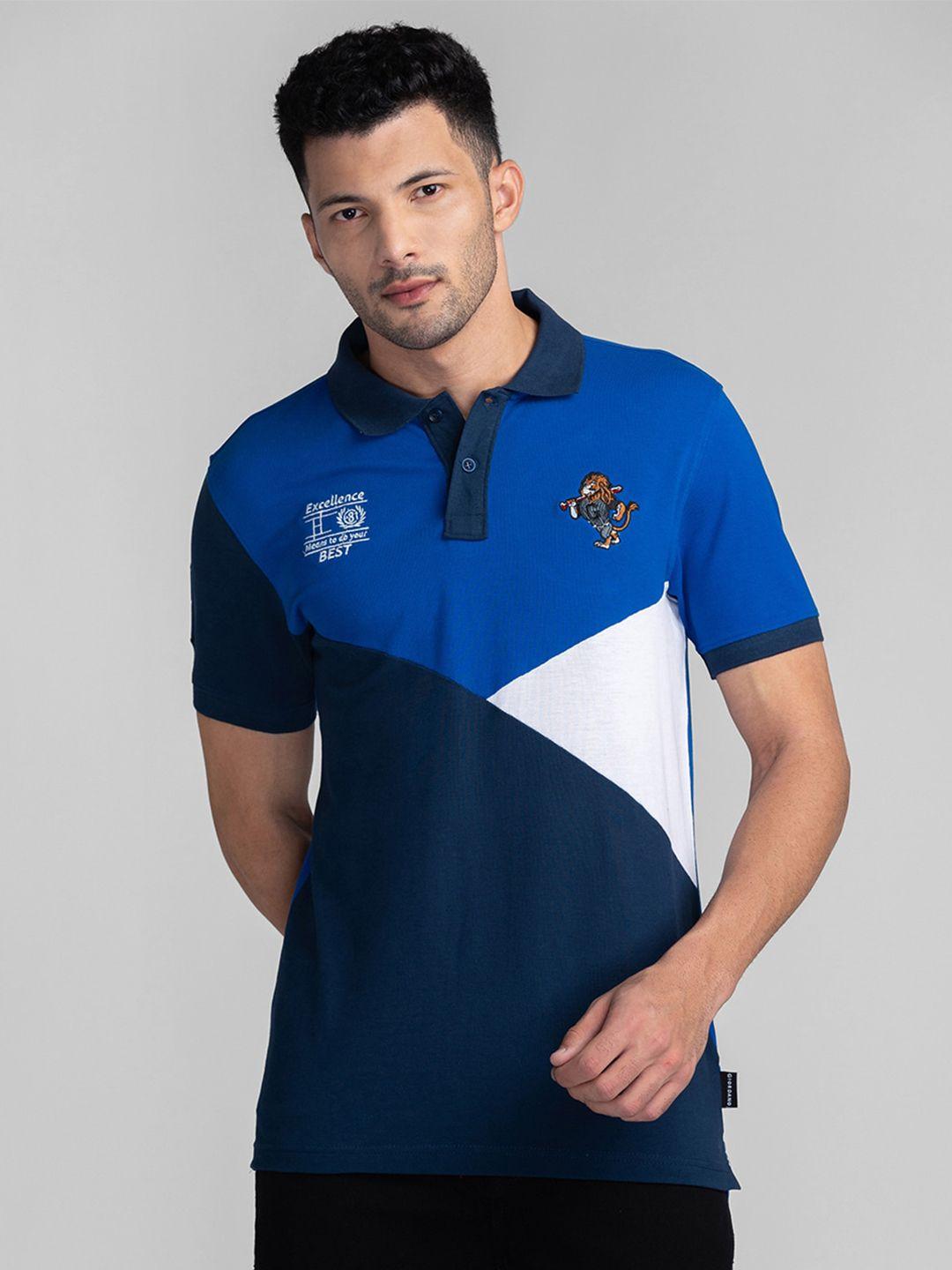 giordano-colourblocked-polo-collar-slim-fit-cotton-t-shirt