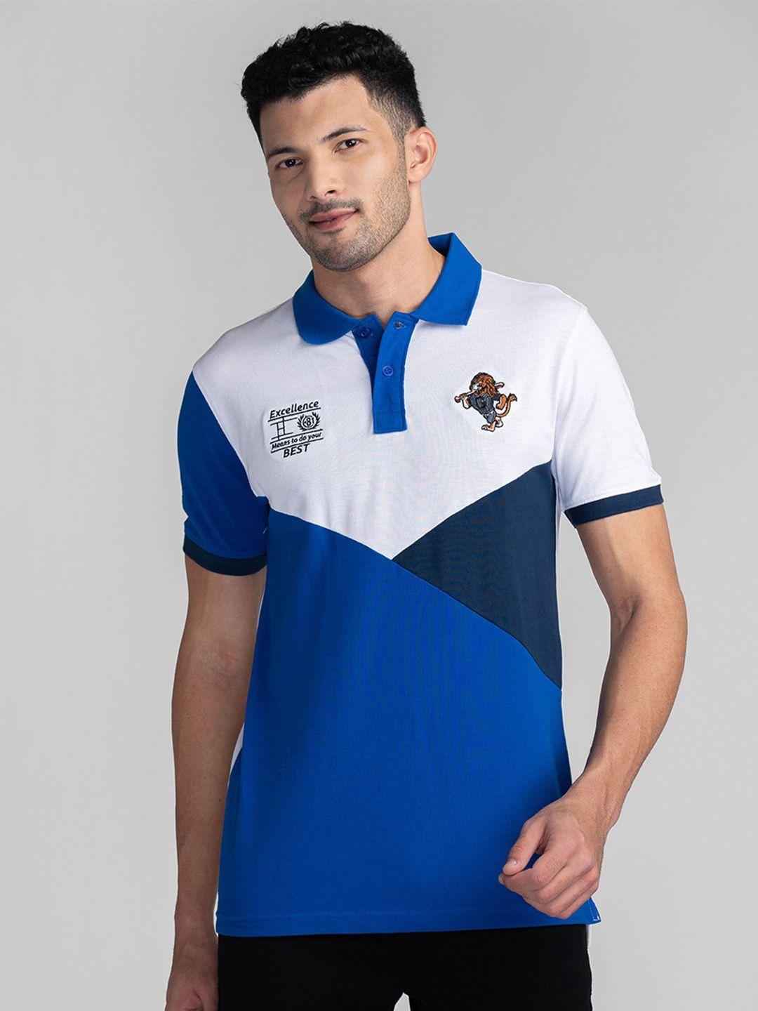 giordano-colourblocked-polo-collar-cotton-slim-fit-t-shirt