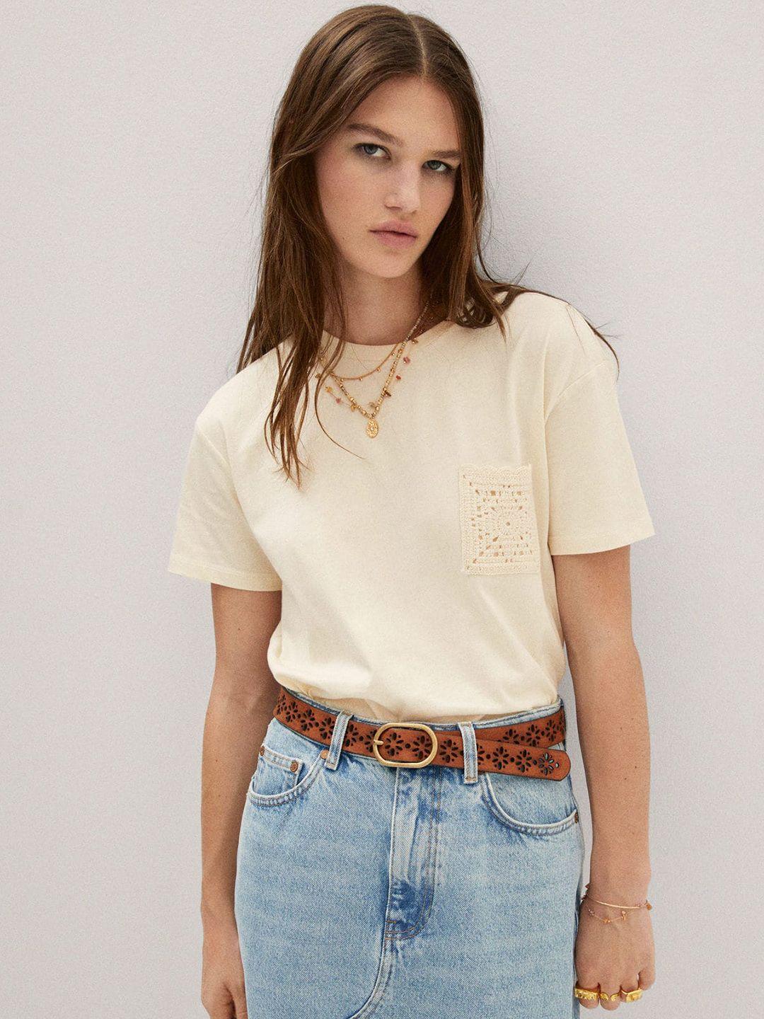 mango-sustainable-cotton-crochet-pocket-t-shirt