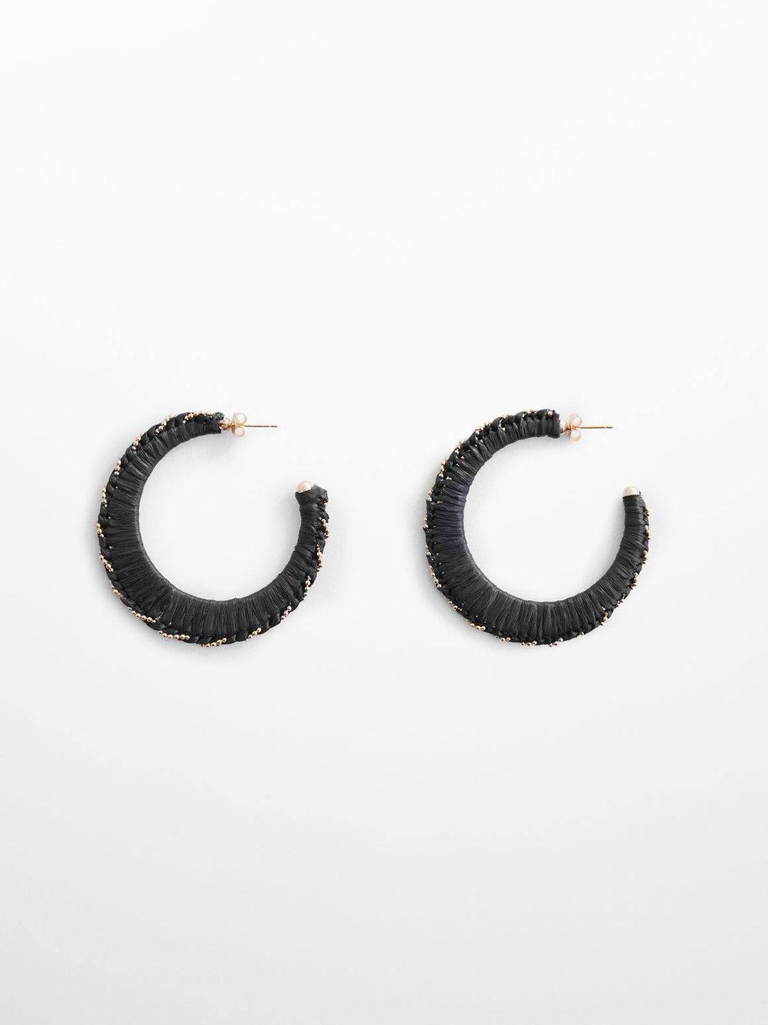 mango-women-beads-studded-circular-shaped-half-hoop-earrings
