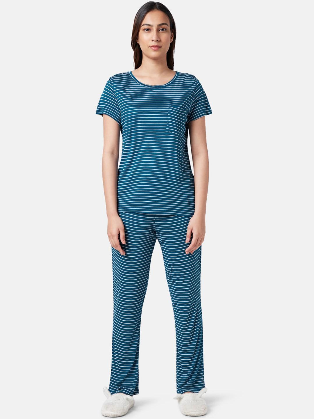 dreamz-by-pantaloons-striped-night-suit