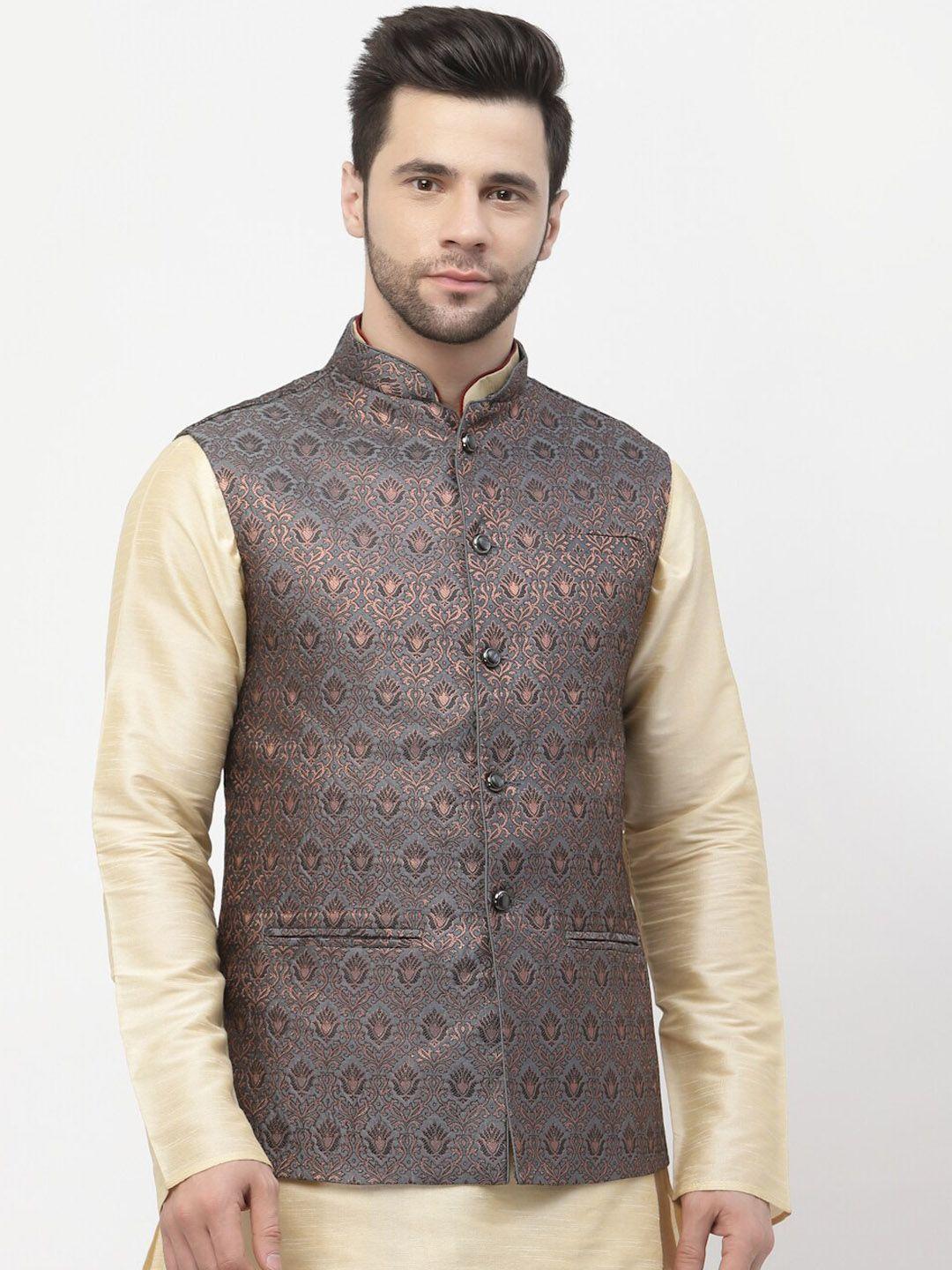 badoliya-&-sons-woven-design-nehru-jackets