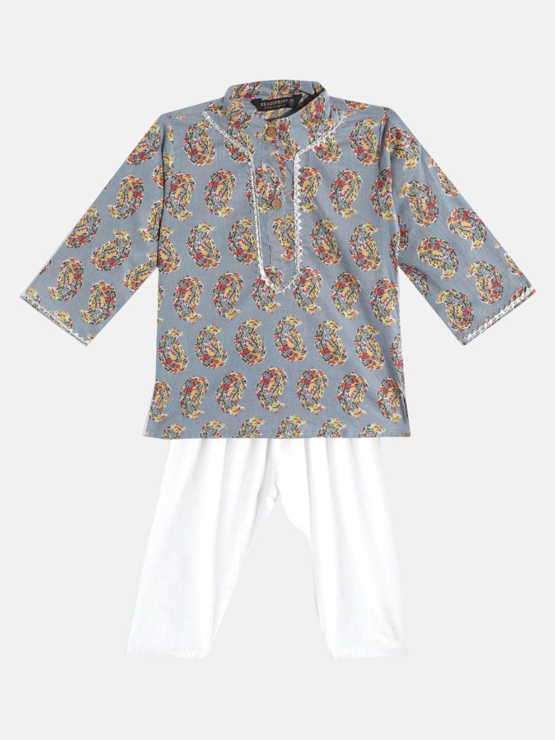 readiprint-fashions-boys-printed-mandarin-collar-pure-cotton-kurta-with-pyjamas