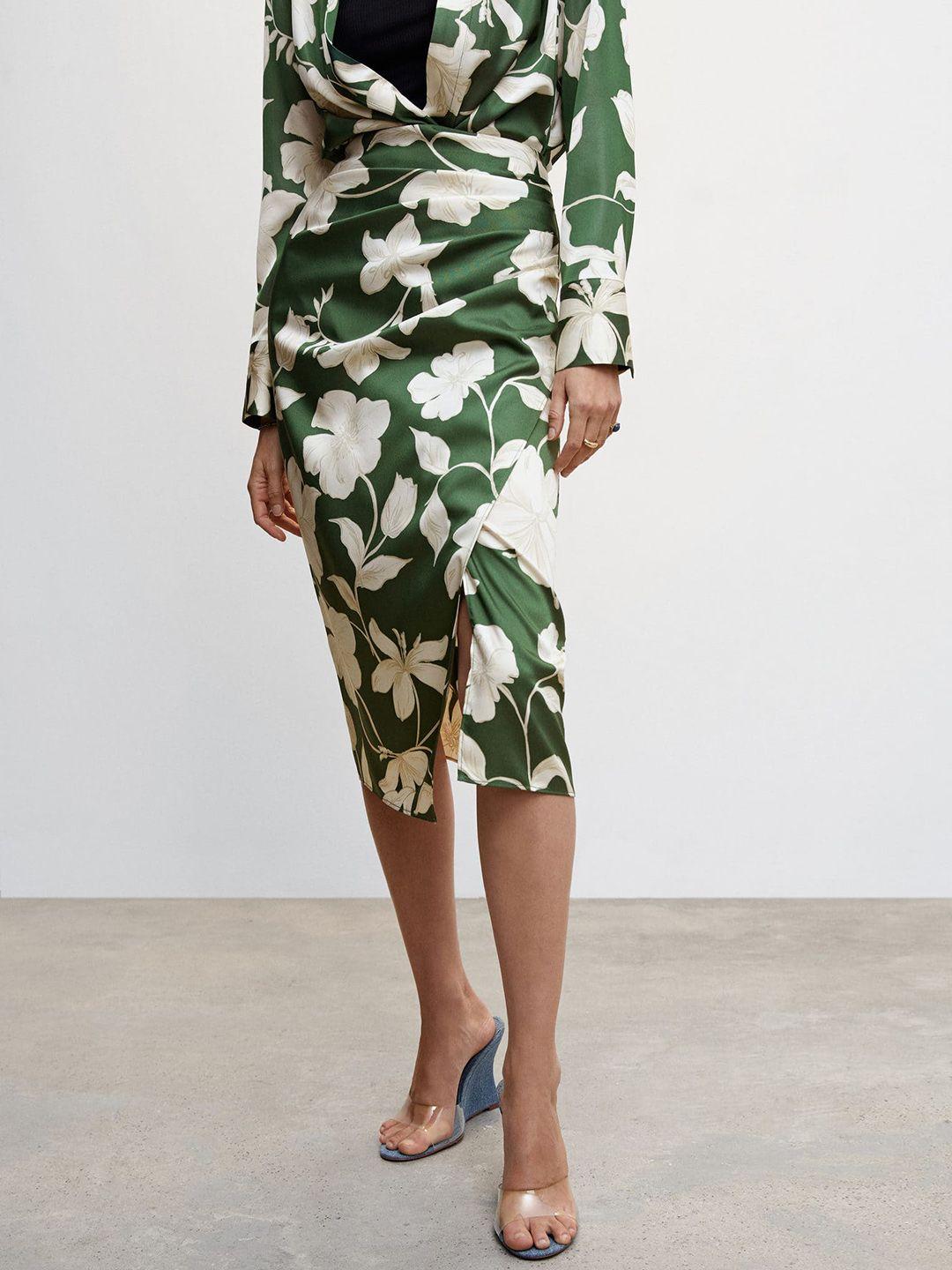 mango-floral-print-casual-wrap-midi-skirt