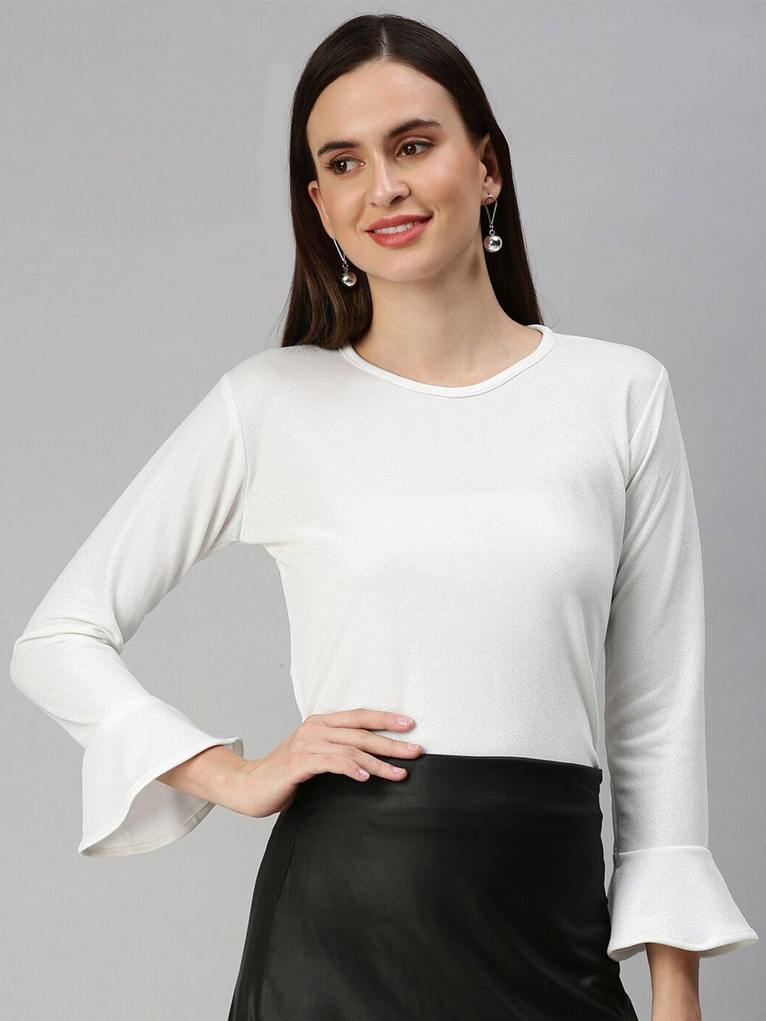 showoff-round-neck-bell-sleeves-top