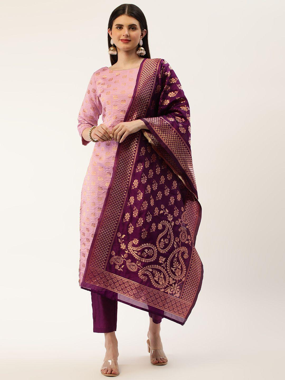 saanjh-floral-regular-kurta-with-trousers-&-with-dupatta