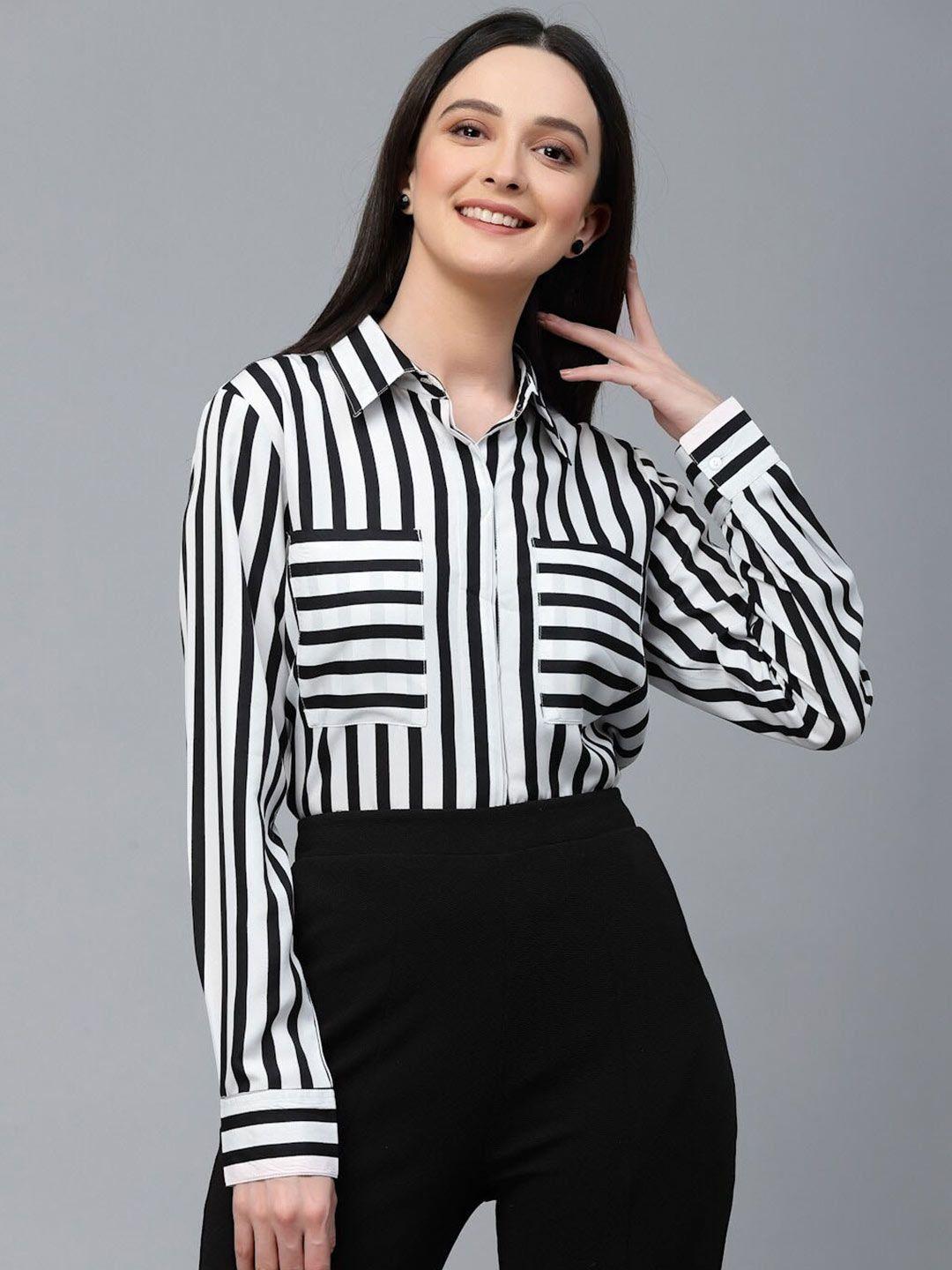 style-quotient-smart-striped-semi-formal-shirt