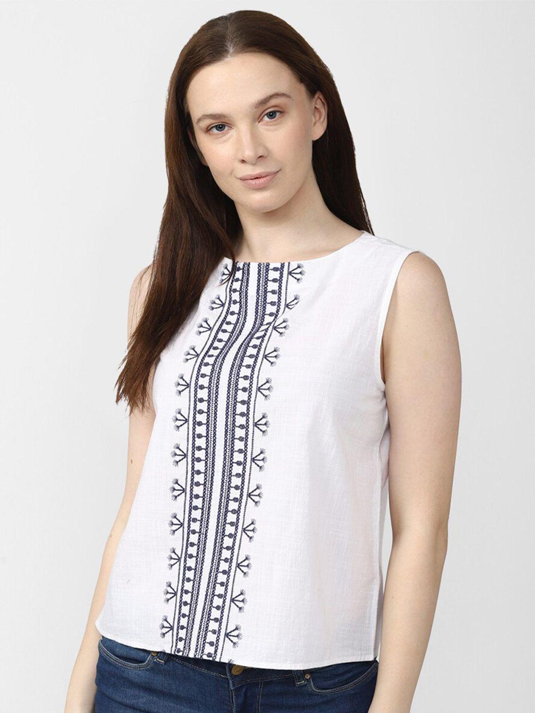 van-heusen-woman-printed-cotton-sleeveless-top