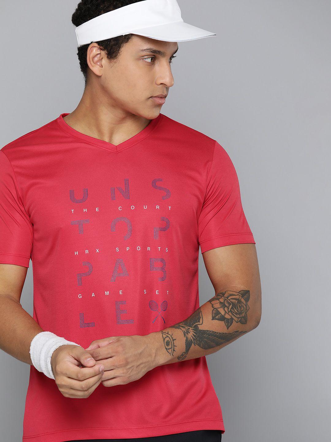 hrx-by-hrithik-roshan-rapid-dry-printed-racket-sport-t-shirt