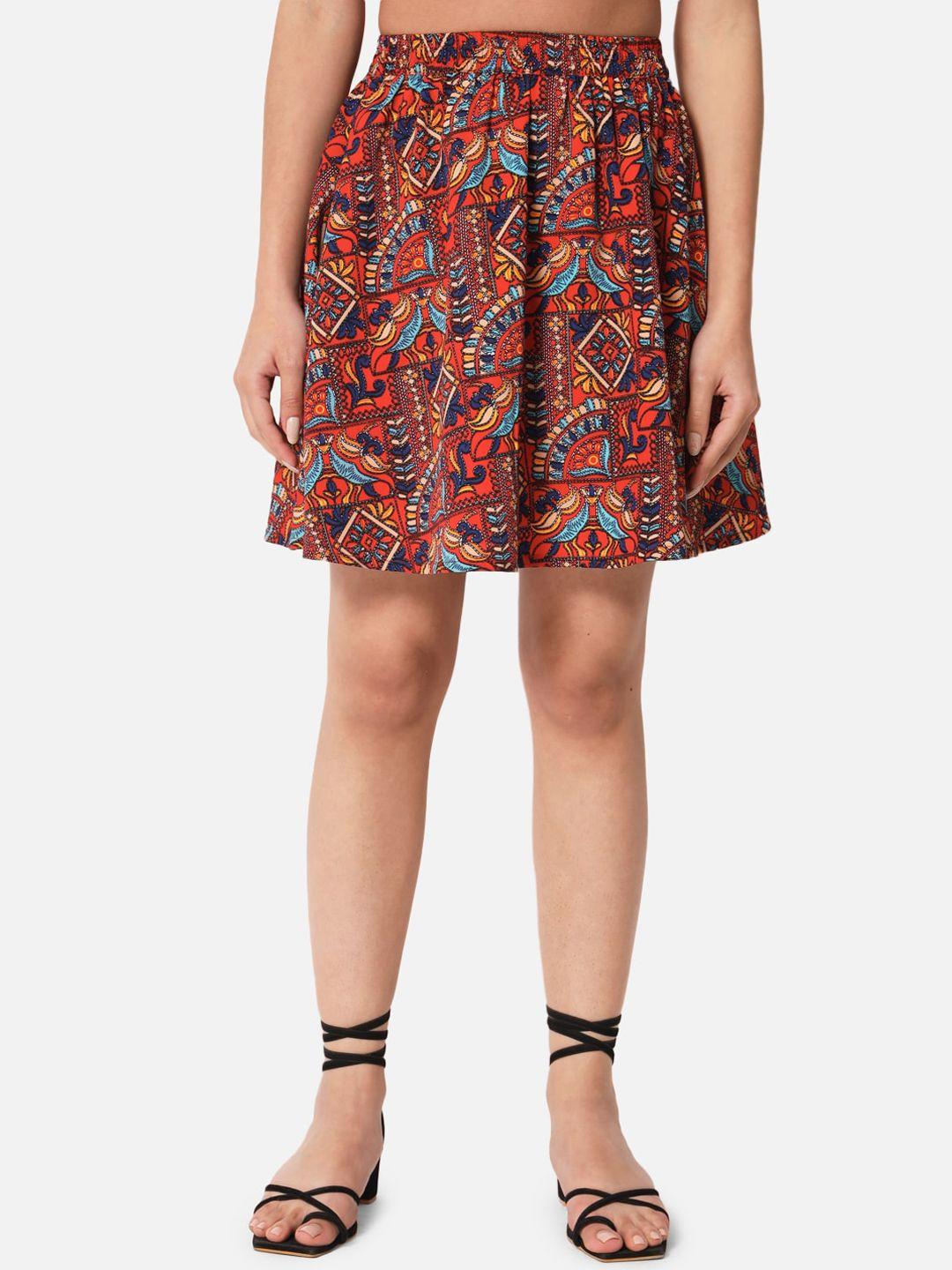 all-ways-you-printed-crepe-mini-flared-skirt