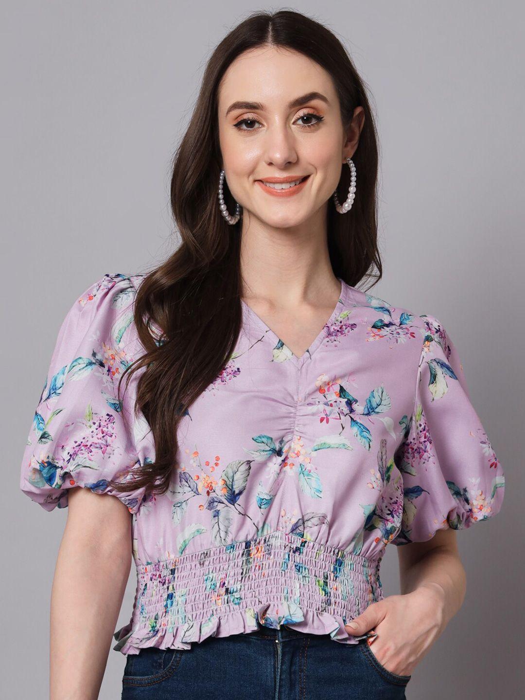 the-dry-state-floral-print-v-beck-flared-sleeve-top
