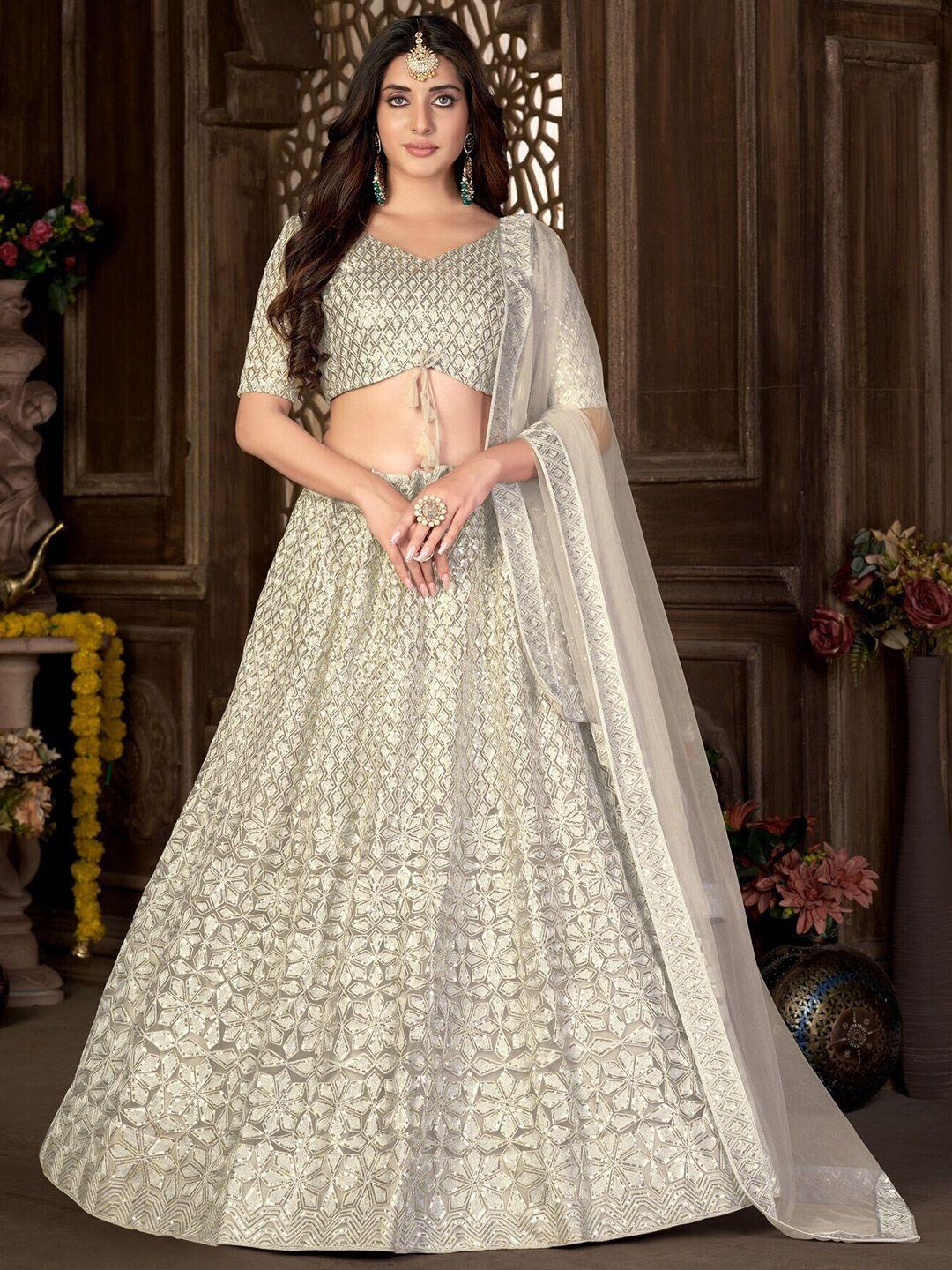pandadi-saree-embroidered-sequinned-semi-stitched-lehenga-&-blouse-with-dupatta