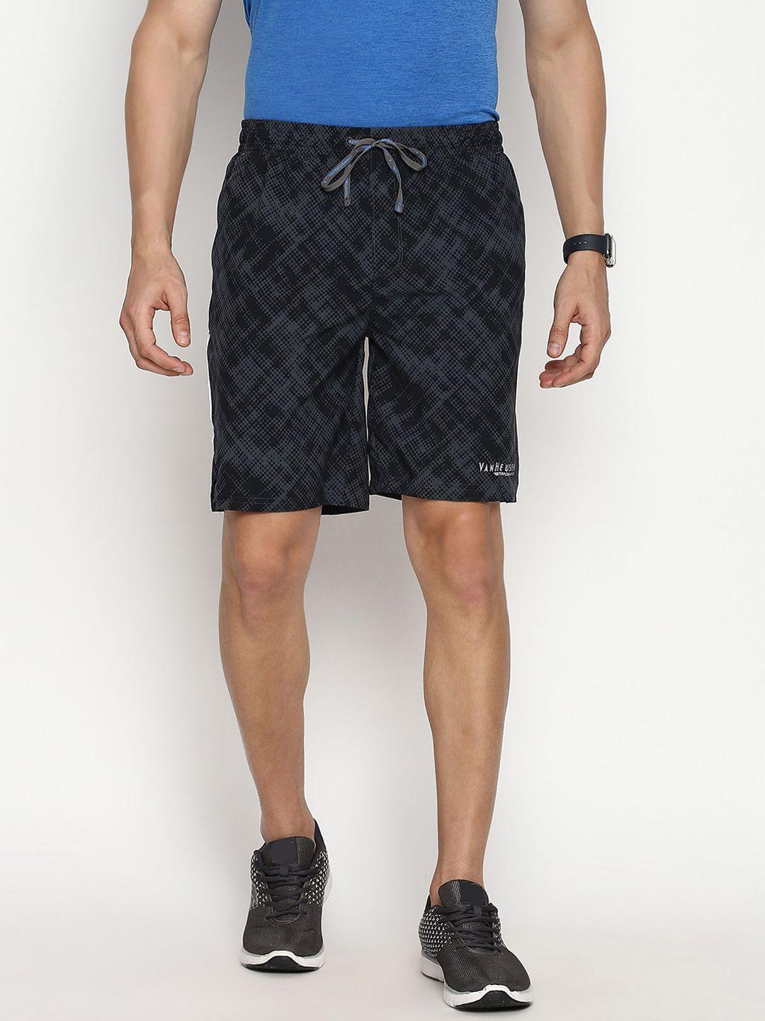 van-heusen-men-abstract-printed-mid-rise-sports-shorts