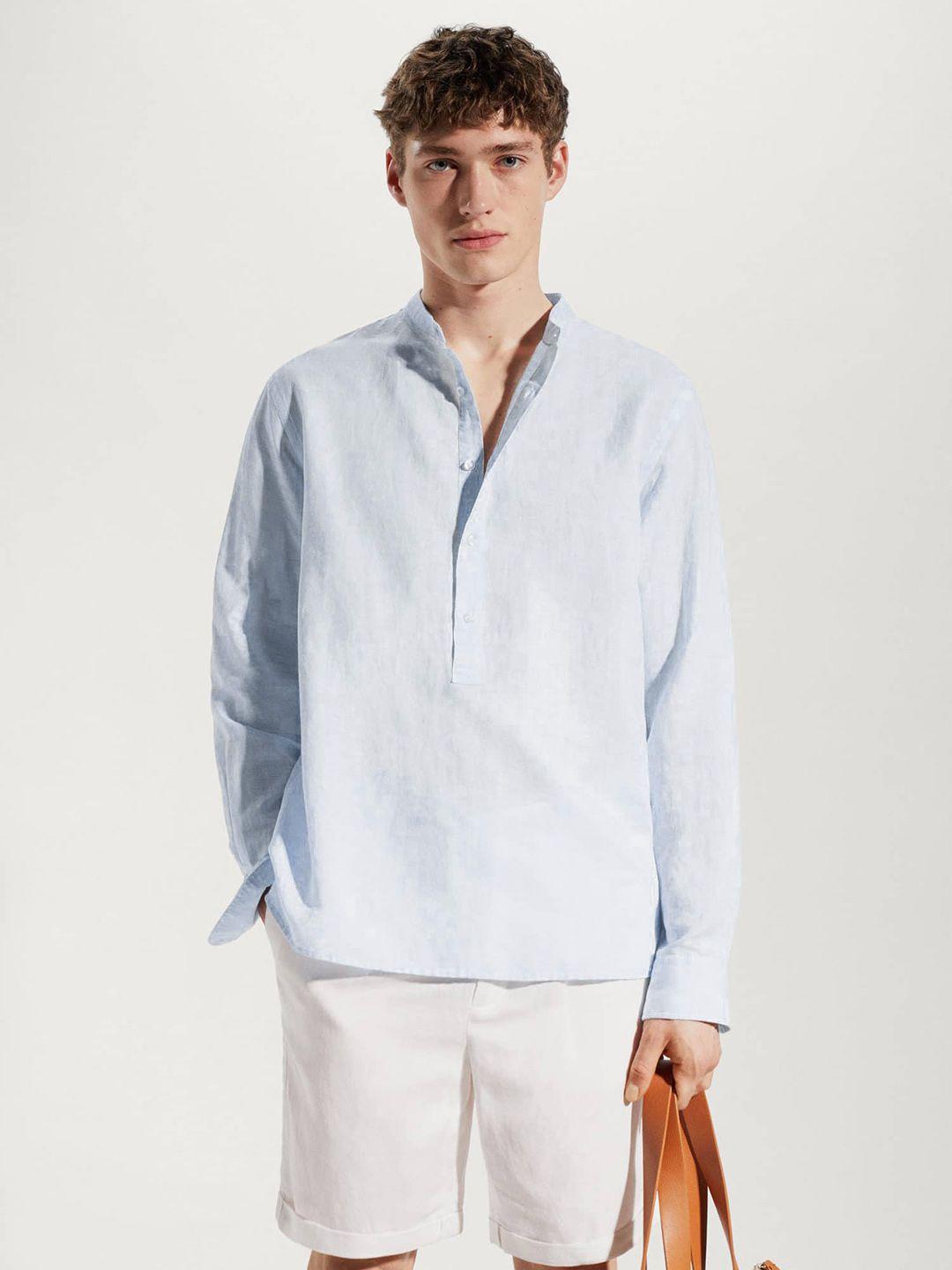 mango-man-line-cotton-sustainable-shirt