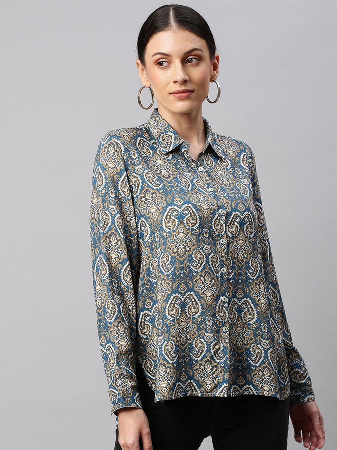 chemistry-ethnic-motifs-printed-cuffed-sleeves-shirt-style-top