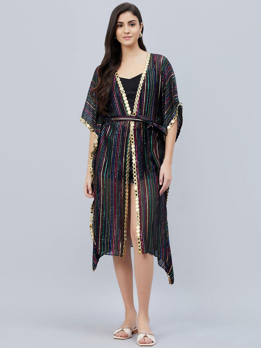 first-resort-by-ramola-bachchan-striped-lurex-short-cover-up