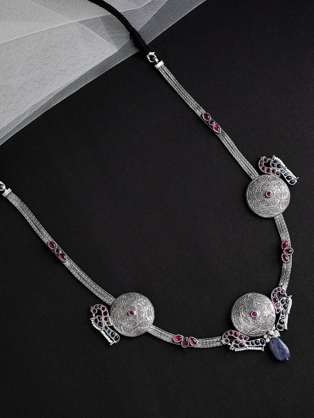 fabindia-silver-kempstone-statement-necklace