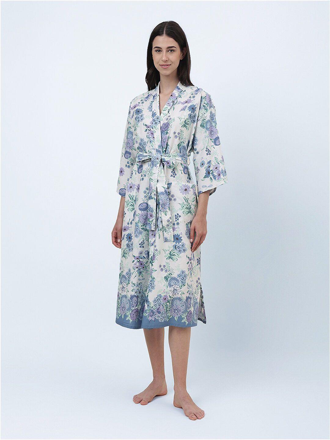 fabindia-printed-cotton-robe-with-belt
