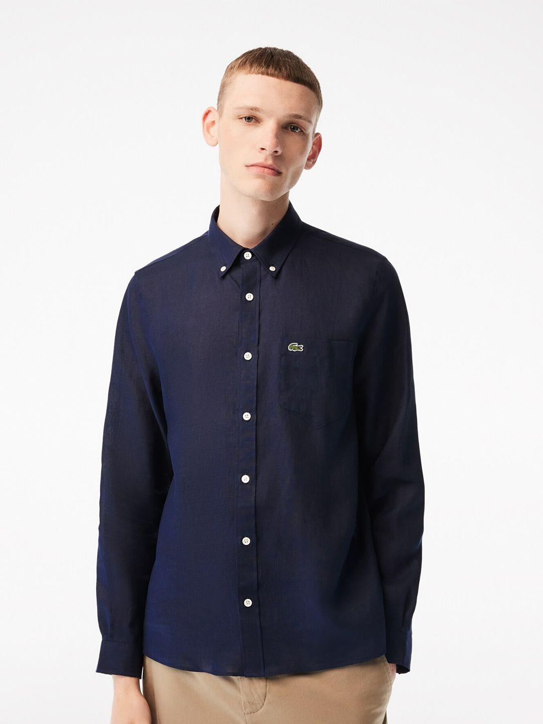 lacoste-men-spread-collar-long-sleeves-modern-casual-shirt