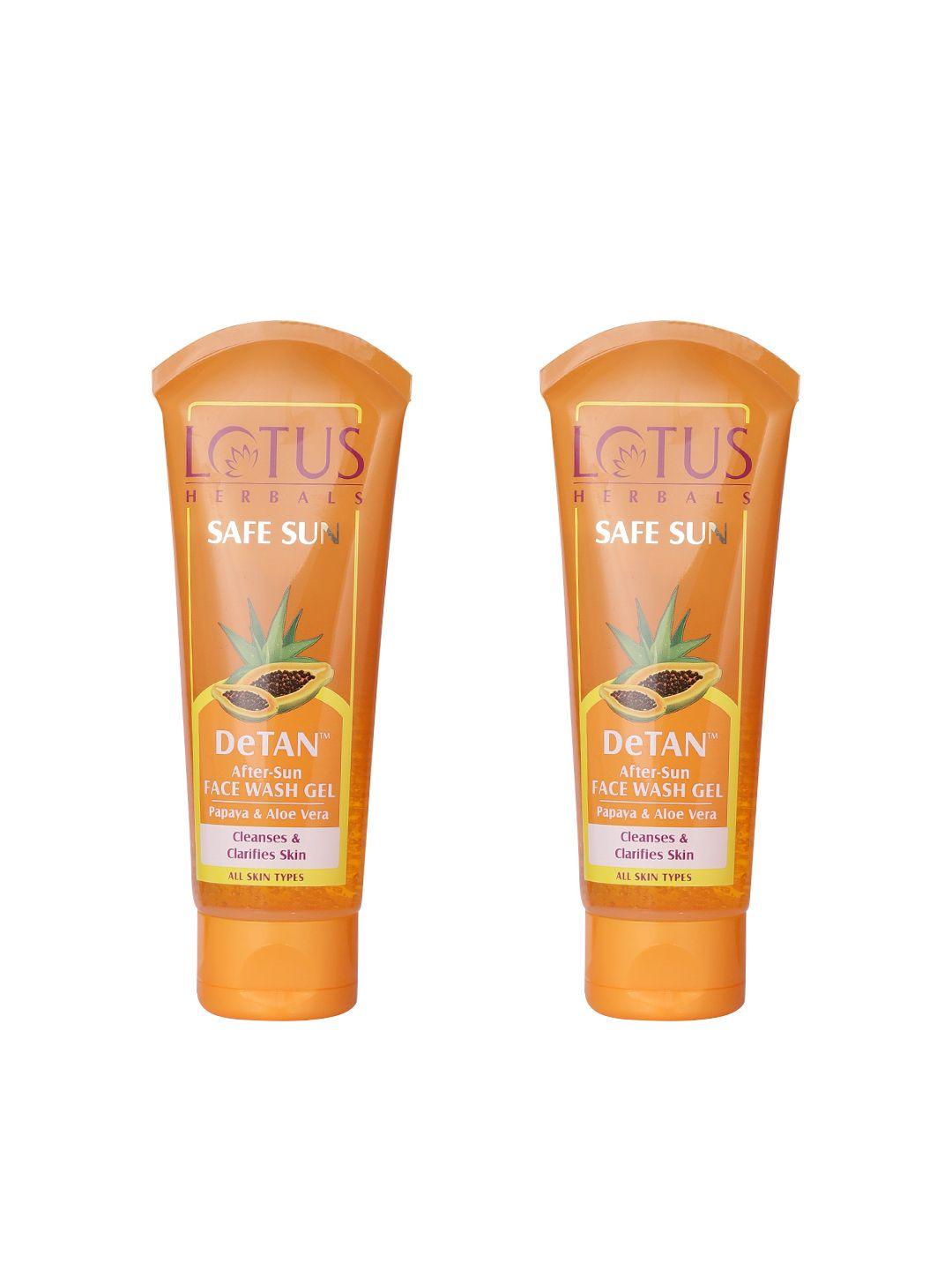 lotus-herbals-set-of-2-safe-sun-detan-after-sun-face-wash-gel---100g-each