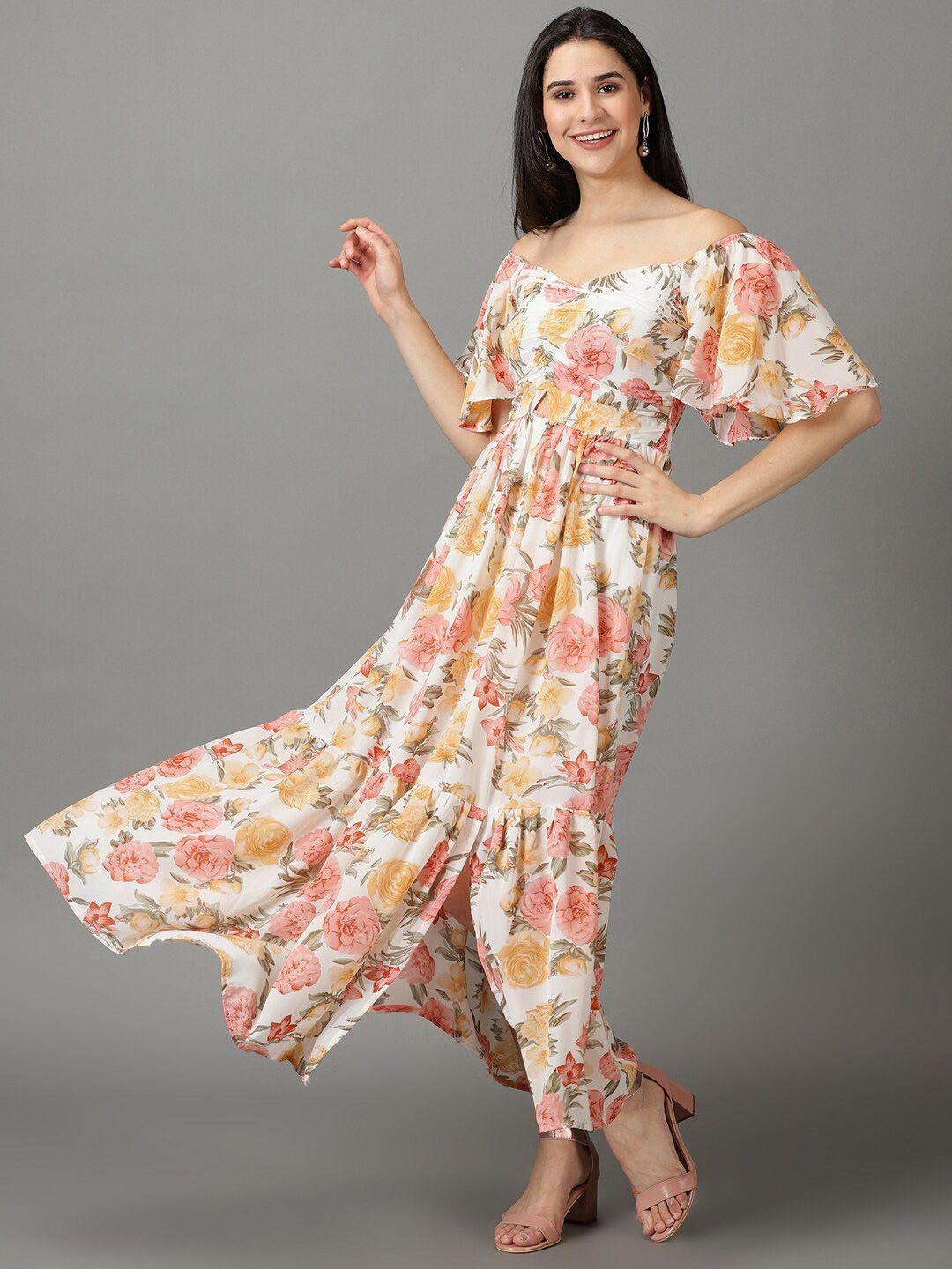 showoff-off-shoulder-floral-printed-smocked-tiered-chiffon-maxi-dress