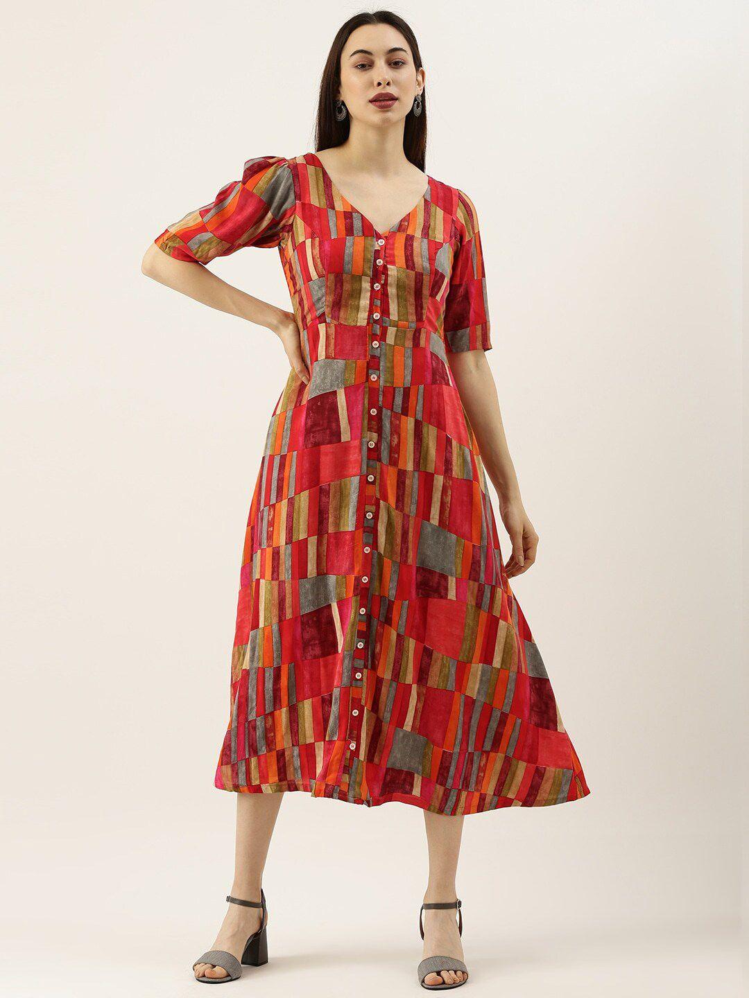 ethnovog-geometric-printed-a-line-midi-dress
