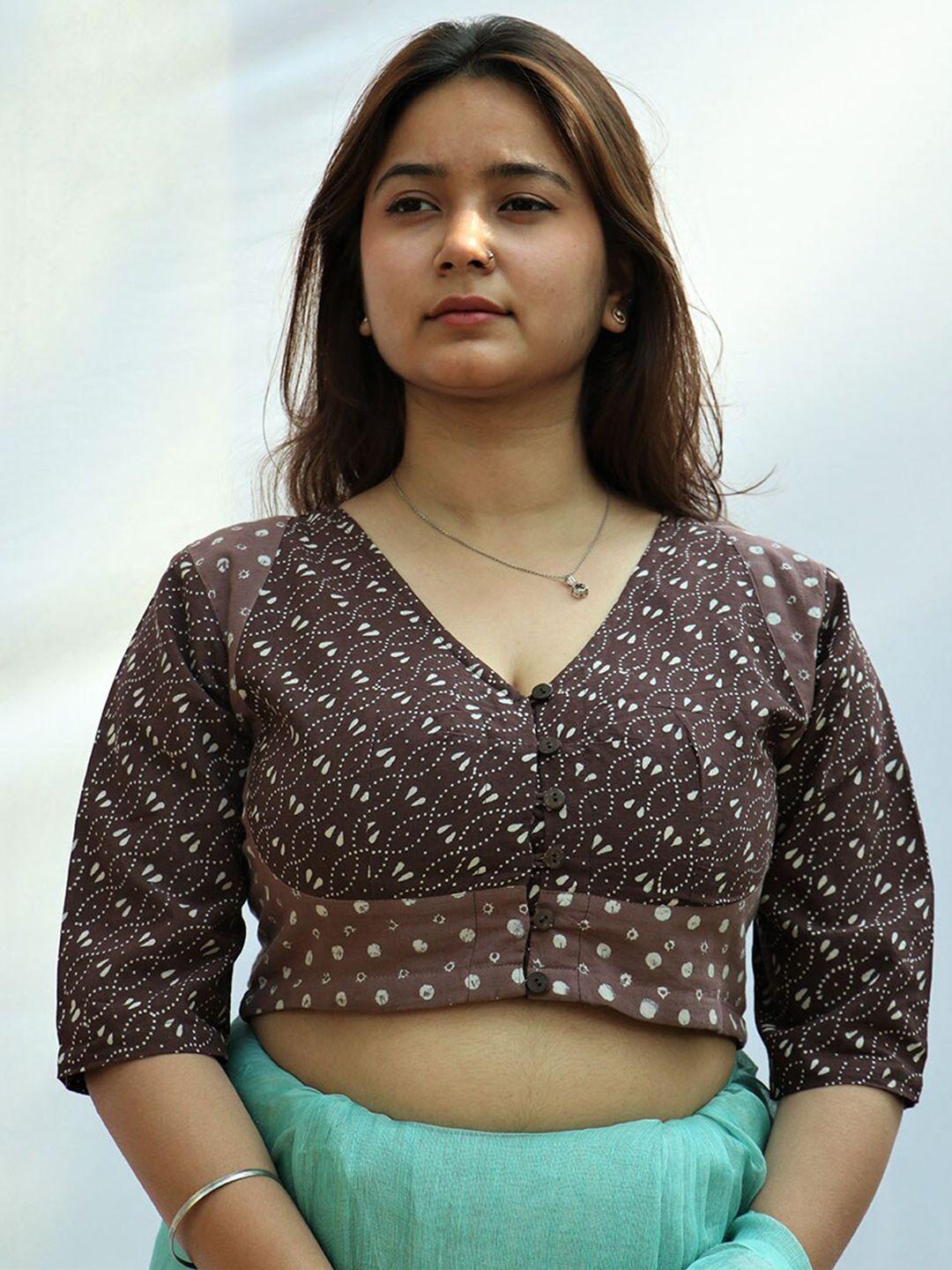 chidiyaa-printed-cotton-saree-blouse