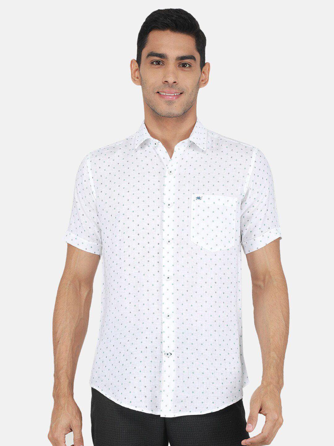 monte-carlo-micro-ditsy-printed-cotton-casual-shirt