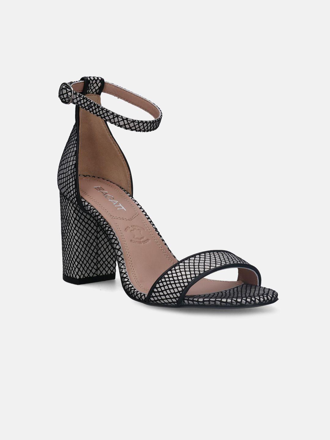 bagatt-checked-leather-block-heels