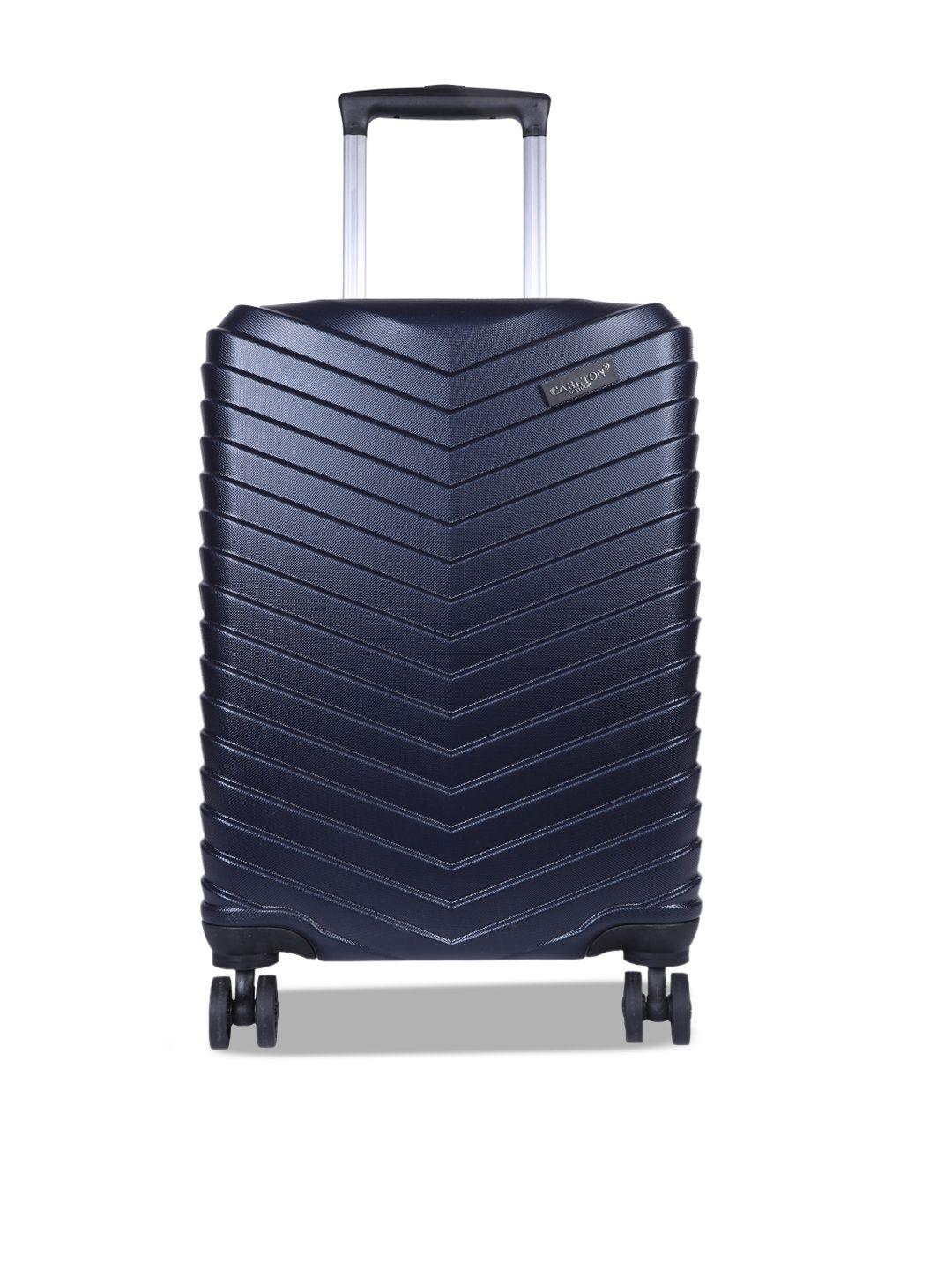 carlton-london-textured-360-degree-rotation-hard-sided-cabin-trolley-bag