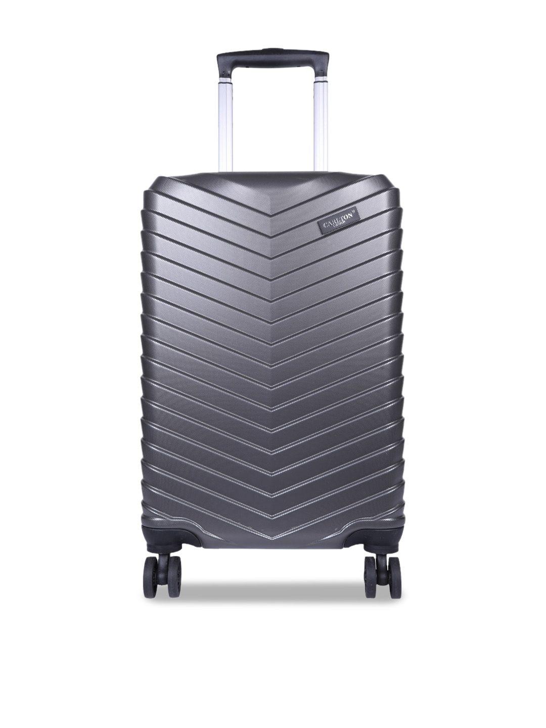 carlton-london-textured-cabin-suitcase-trolley-bag