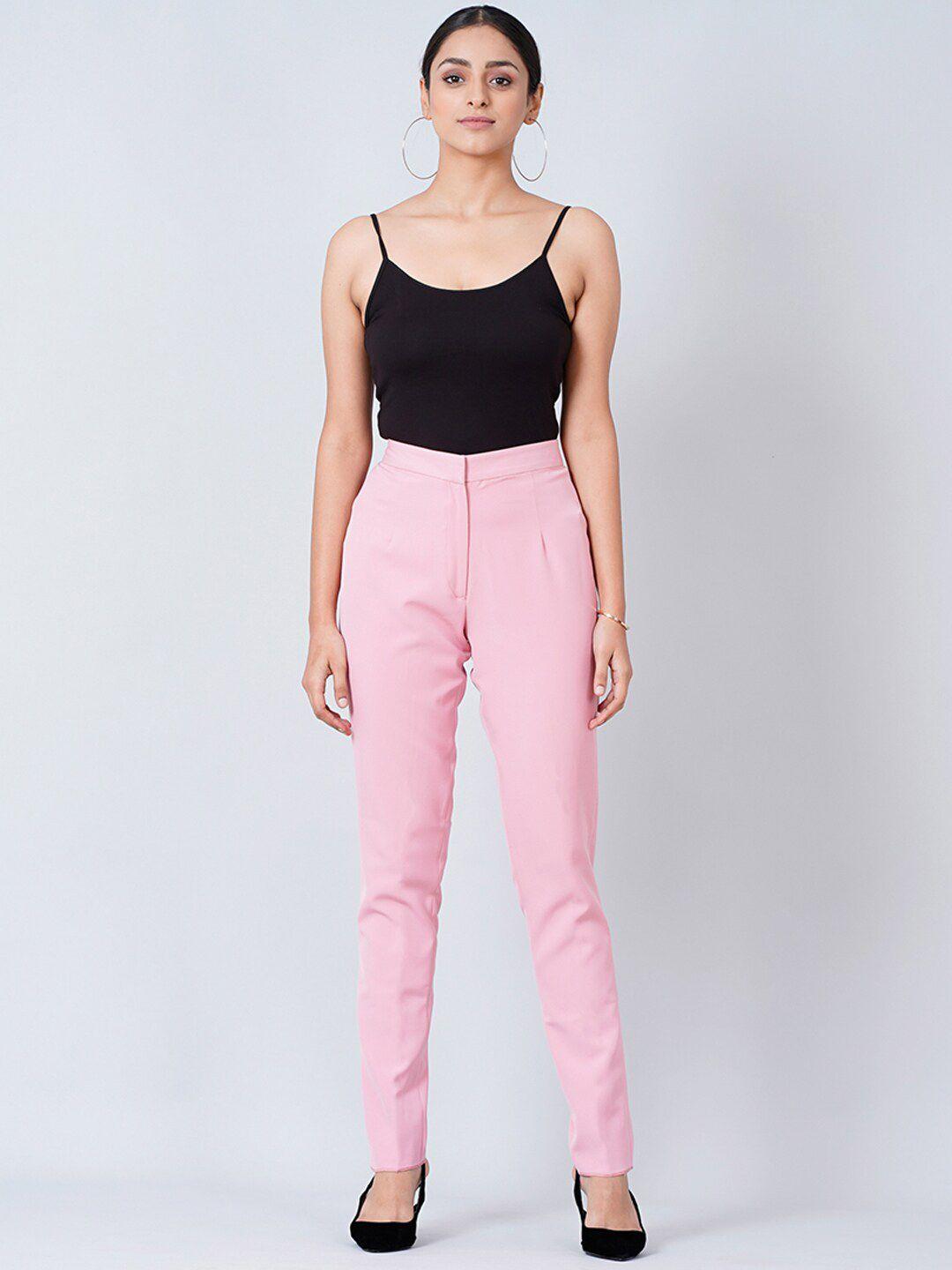 first-resort-by-ramola-bachchan-women-mid---rise-smart-slim-fit-trousers
