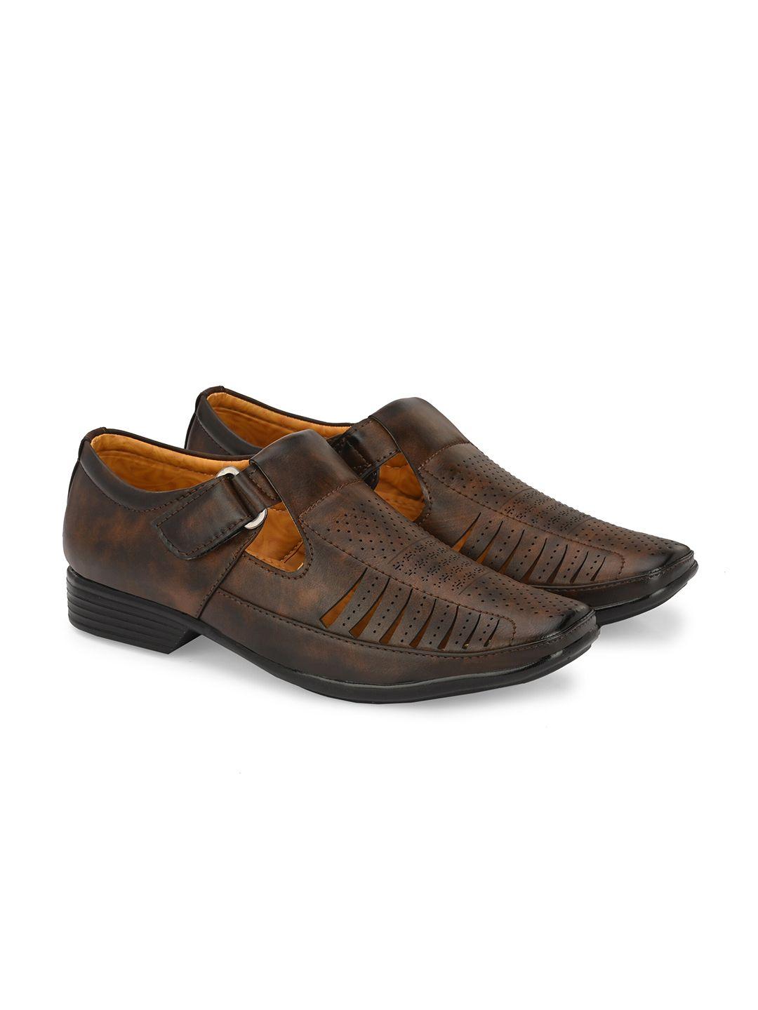 azzaro-black-men-velcro-closure-shoe-style-sandals-with-laser-cuts