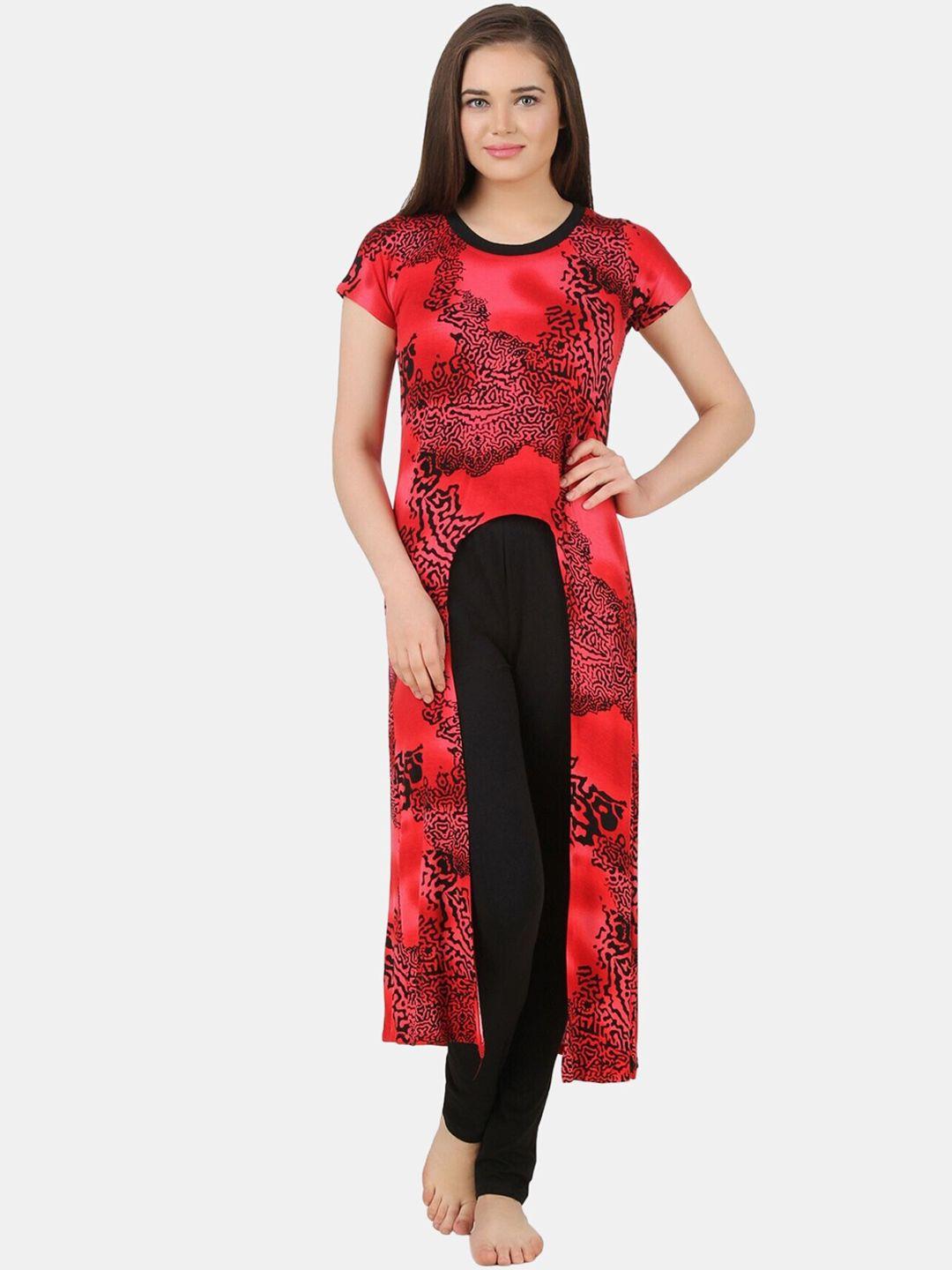fasense-abstract-printed-satin-night-suit