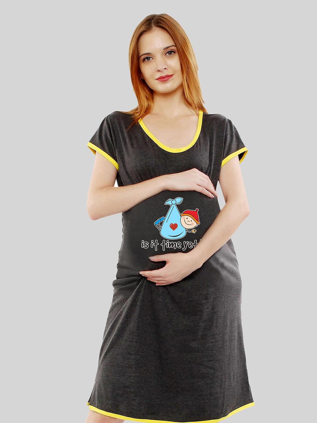 sillyboom-graphic-printed-maternity-nightdress