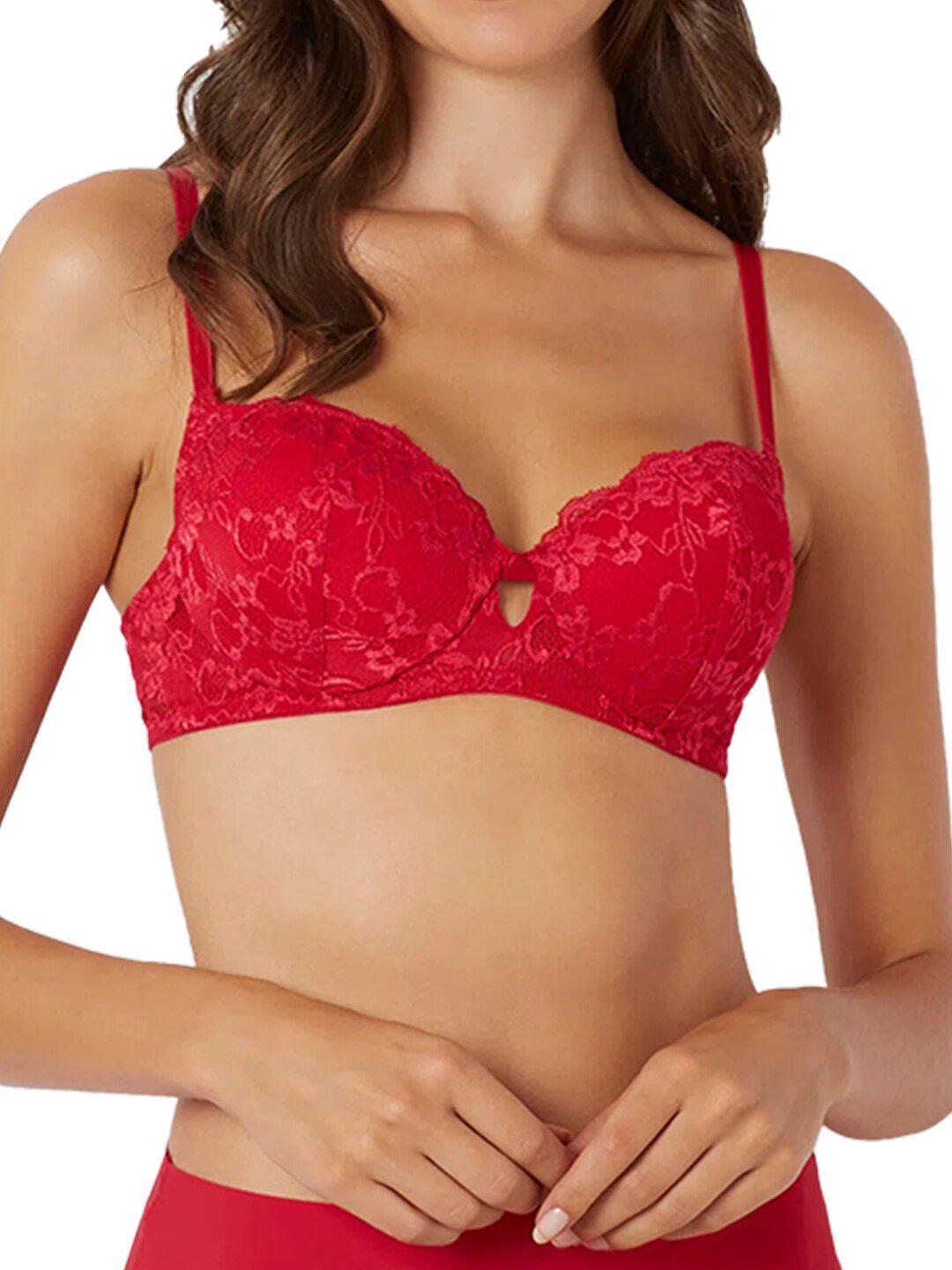 yamamay-floral-lace-underwired-non-padded-full-coverage-360-degree-support-push-up-bra