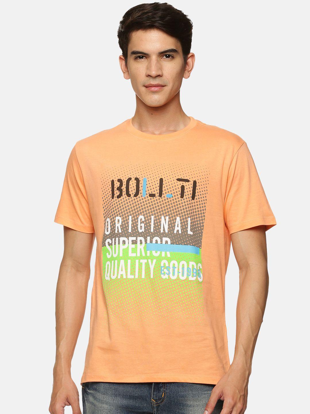 bollti-typography-printed-round-neck-short-sleeves-pure-cotton-t-shirt