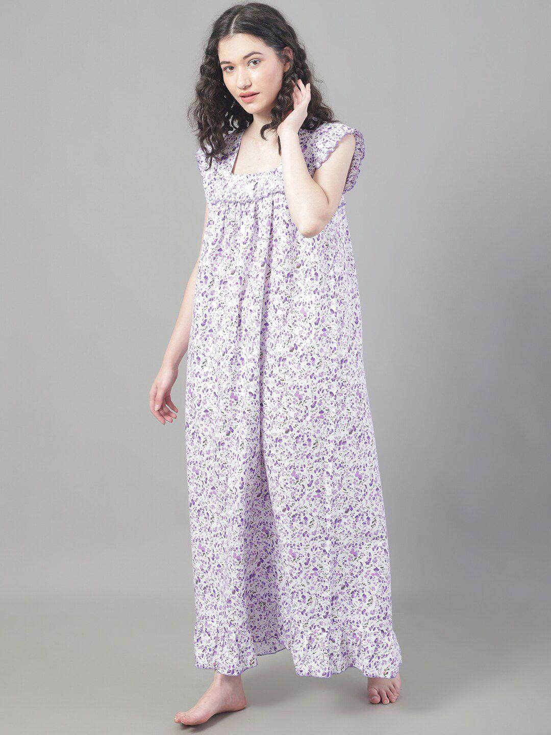 shararat-floral-printed-pure-cotton-maxi-nightdress
